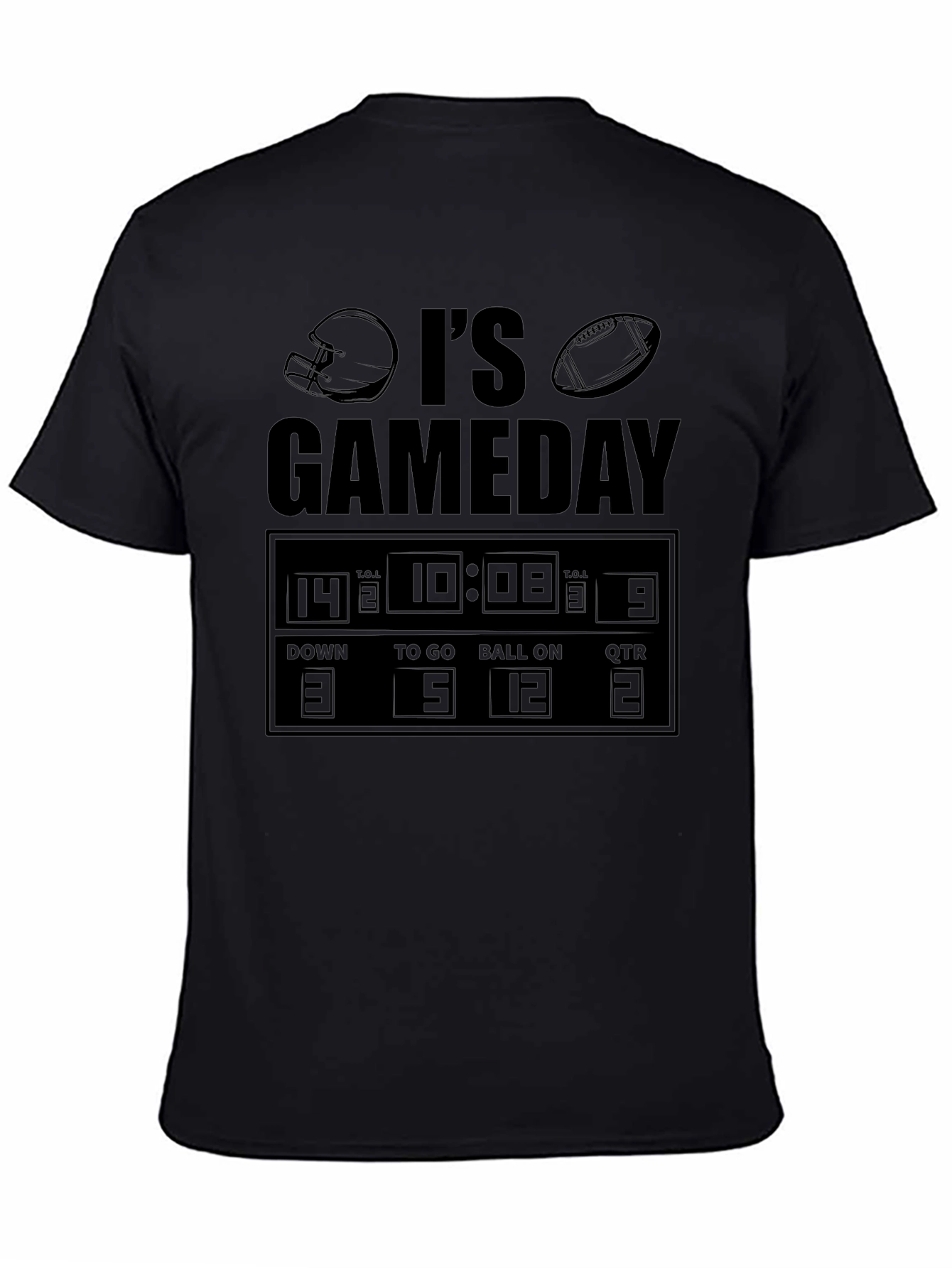 Its Gameday Football Scoreboard Graphic T-Shirt