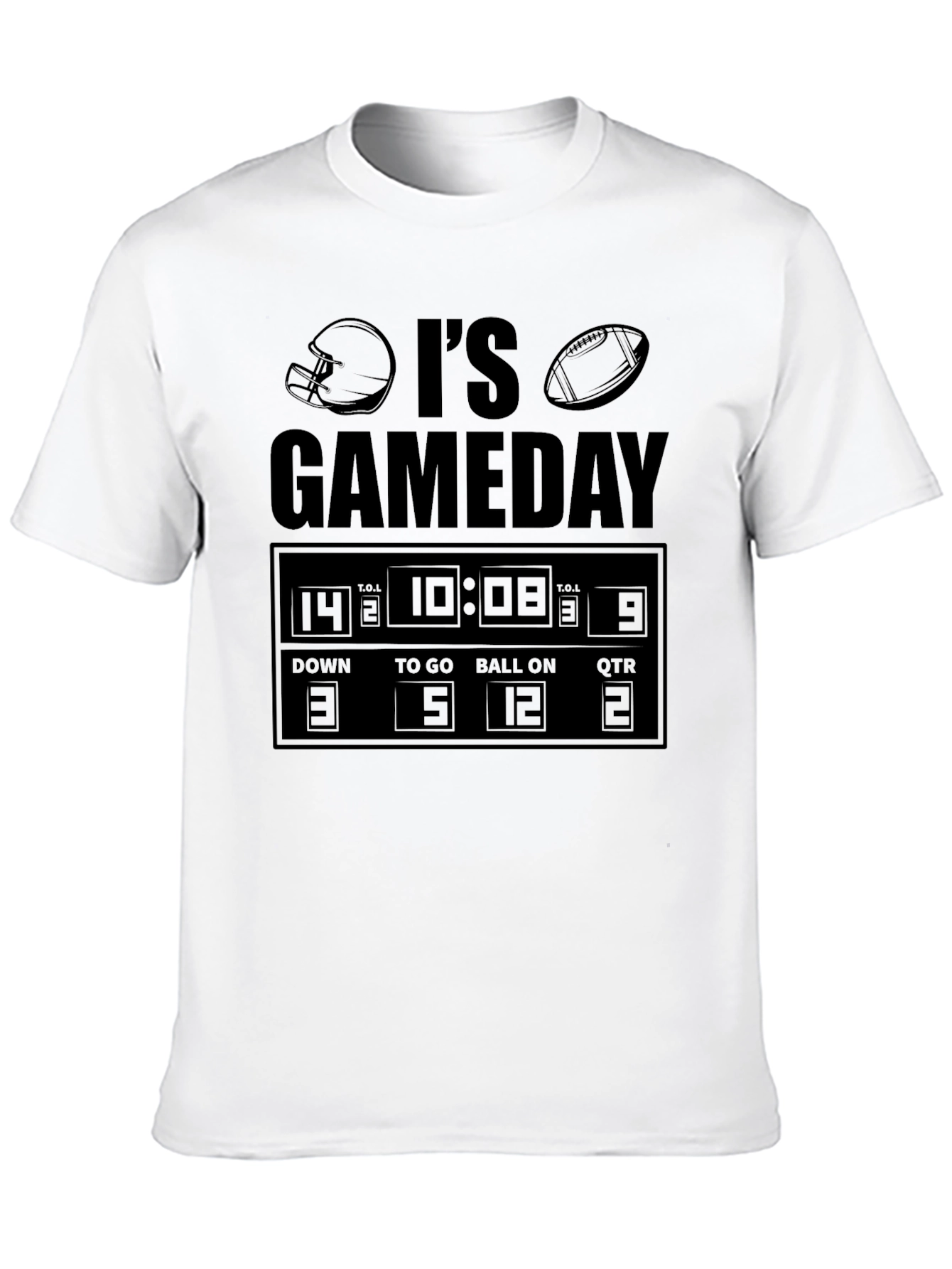 Its Gameday Football Scoreboard Graphic T-Shirt