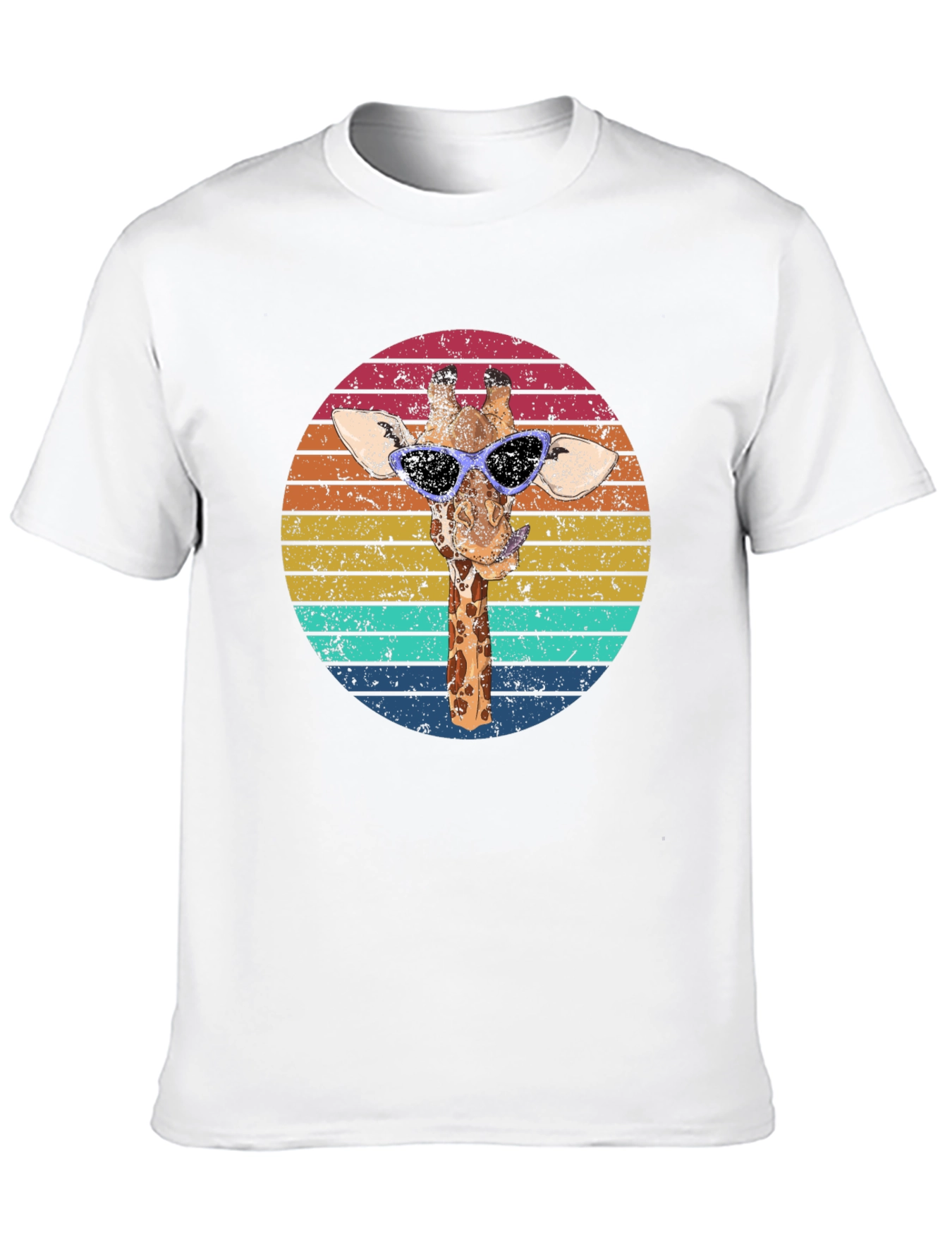 Retro Giraffe Sunglasses Graphic Tee