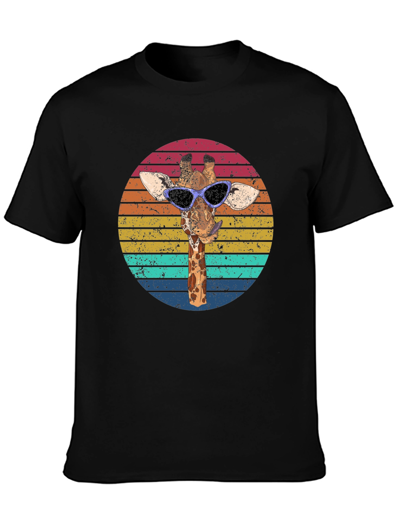 Retro Giraffe Sunglasses Graphic Tee