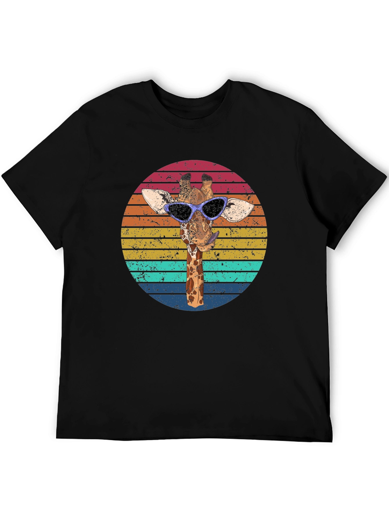 Retro Giraffe Sunglasses Graphic Tee