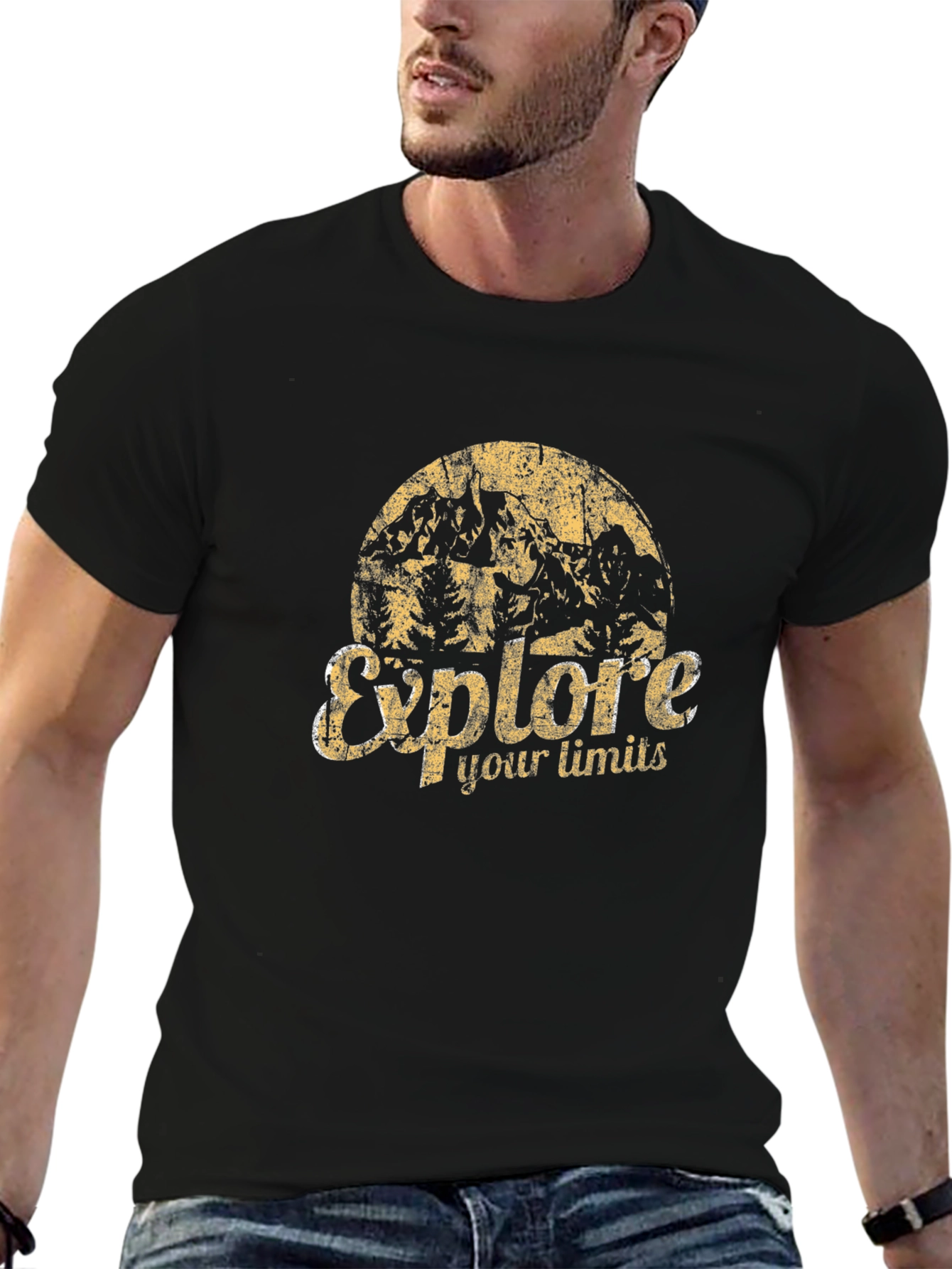 Explore Your Limits Graphic T-Shirt - Black