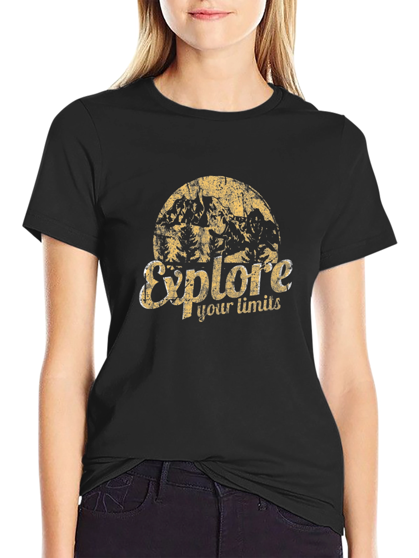 Explore Your Limits Graphic T-Shirt - Black