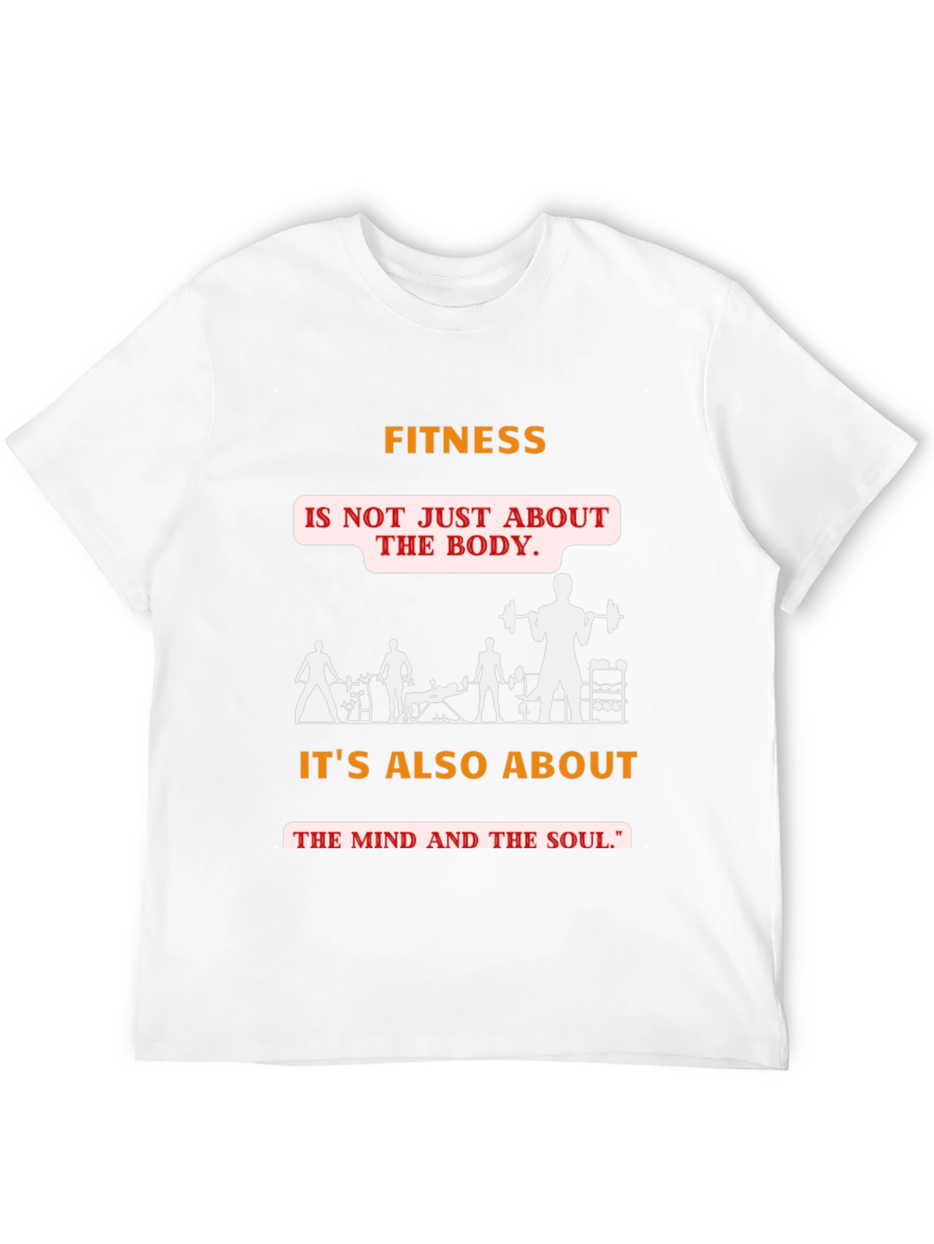Fitness Mind & Body Graphic Tee - Black
