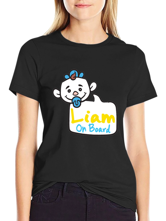 Liam On Board Baby T-Shirt - Cute Infant Tee