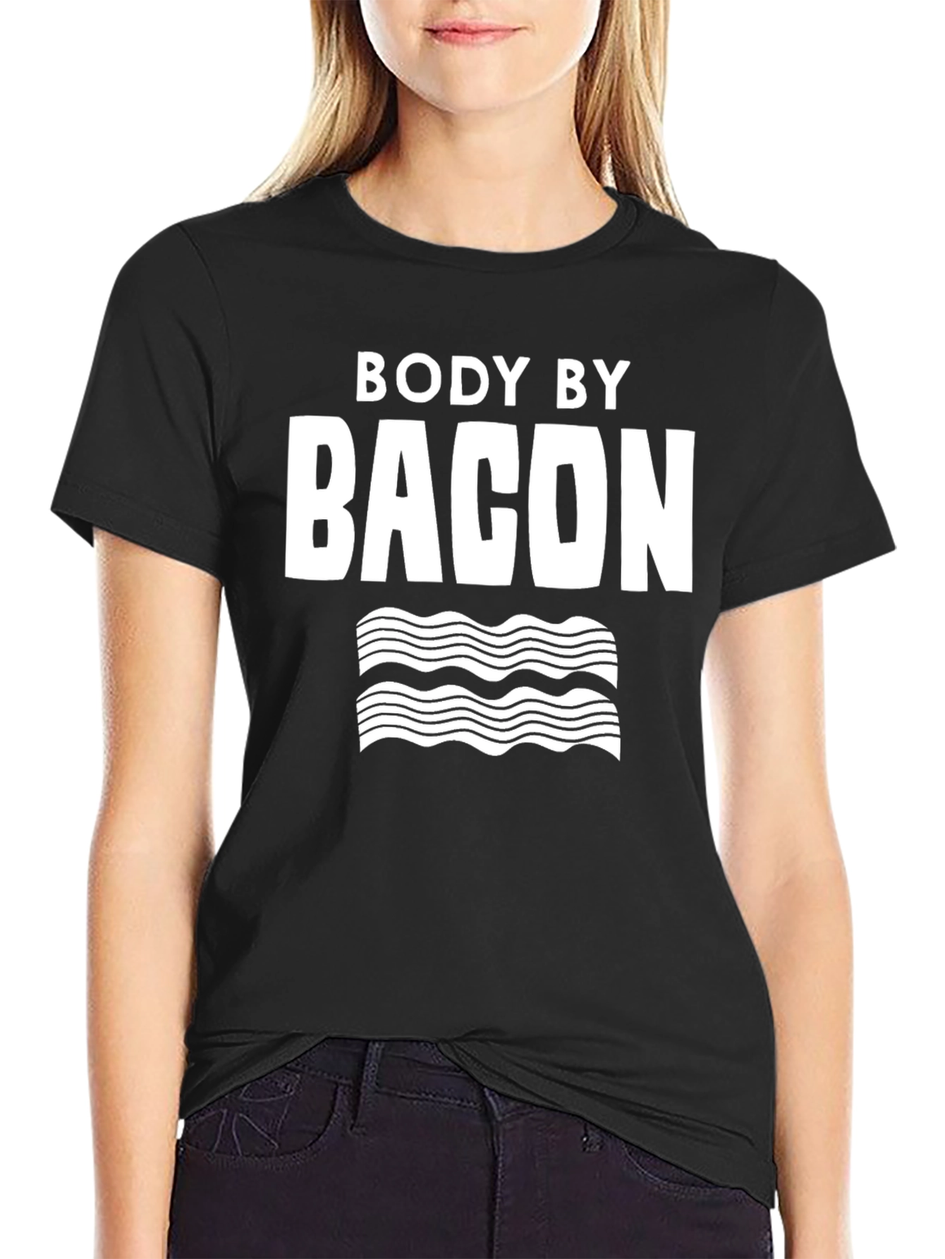Body By Bacon T-Shirt - Funny Foodie Tee