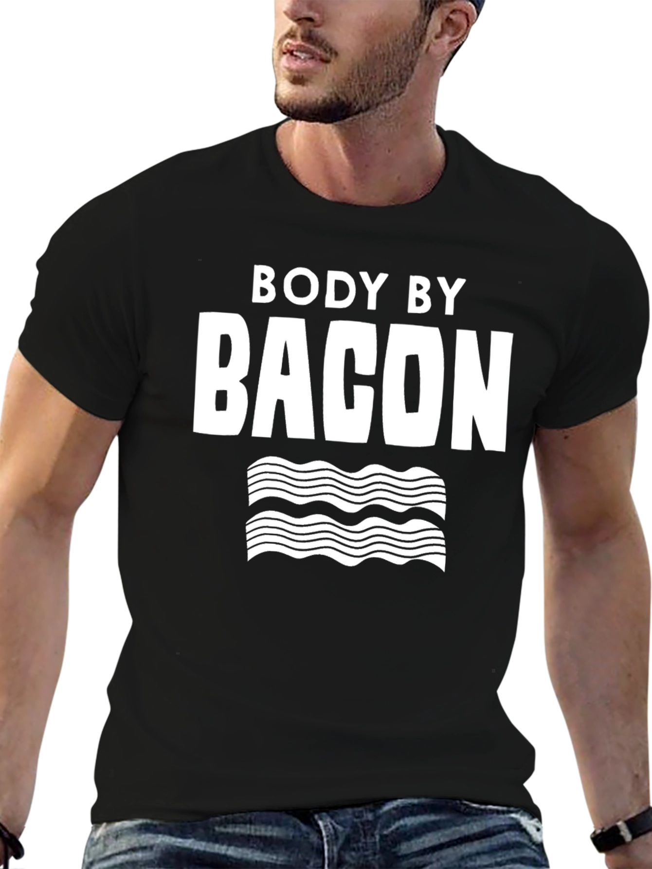 Body By Bacon T-Shirt - Funny Foodie Tee