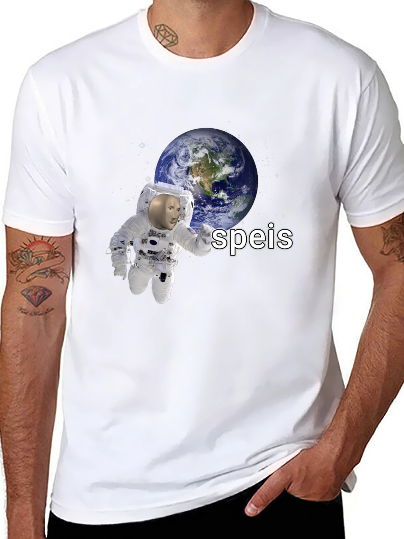 Speis Stonks Meme Astronaut T-Shirt