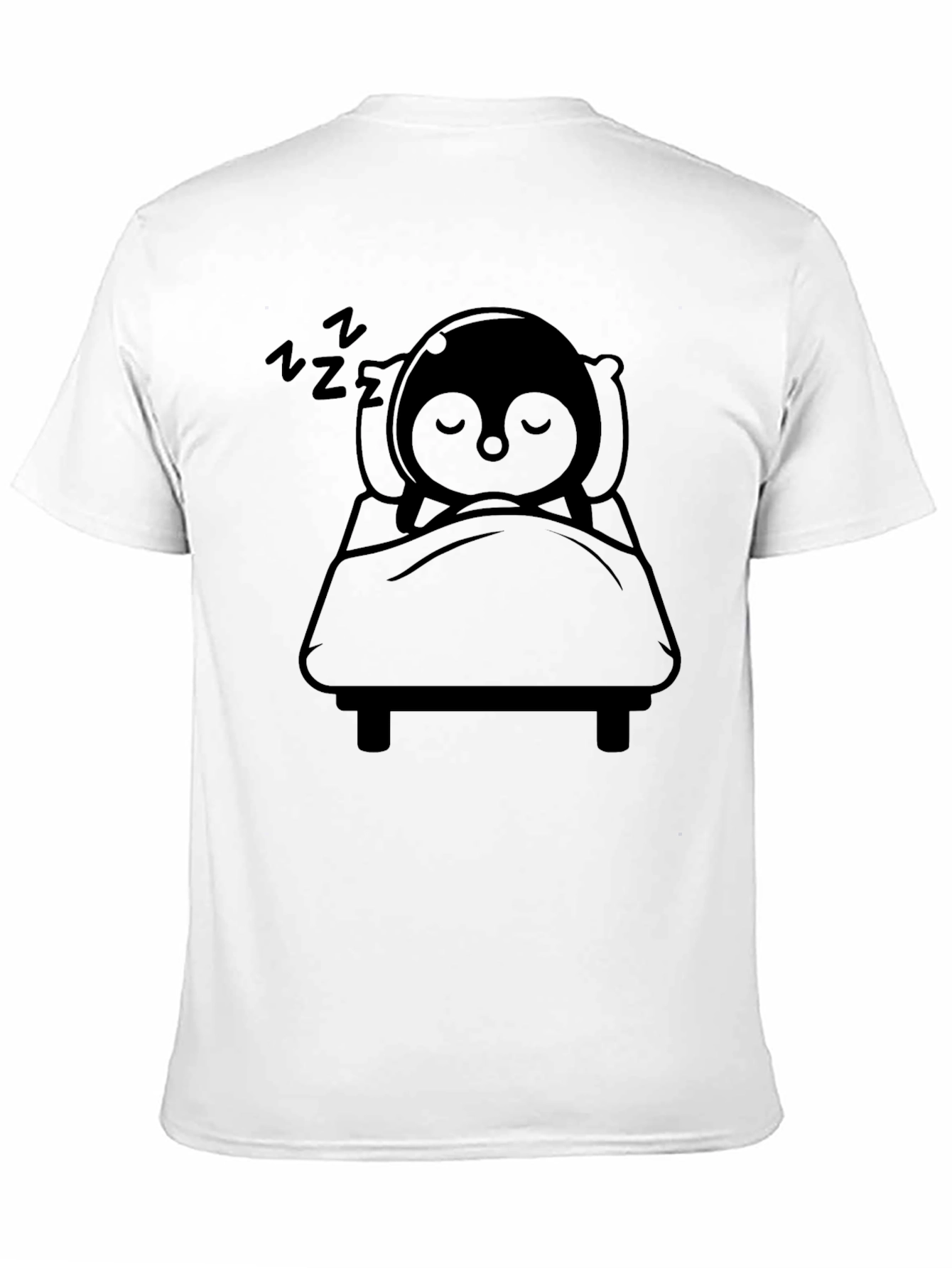 Sleeping Penguin Black T-Shirt