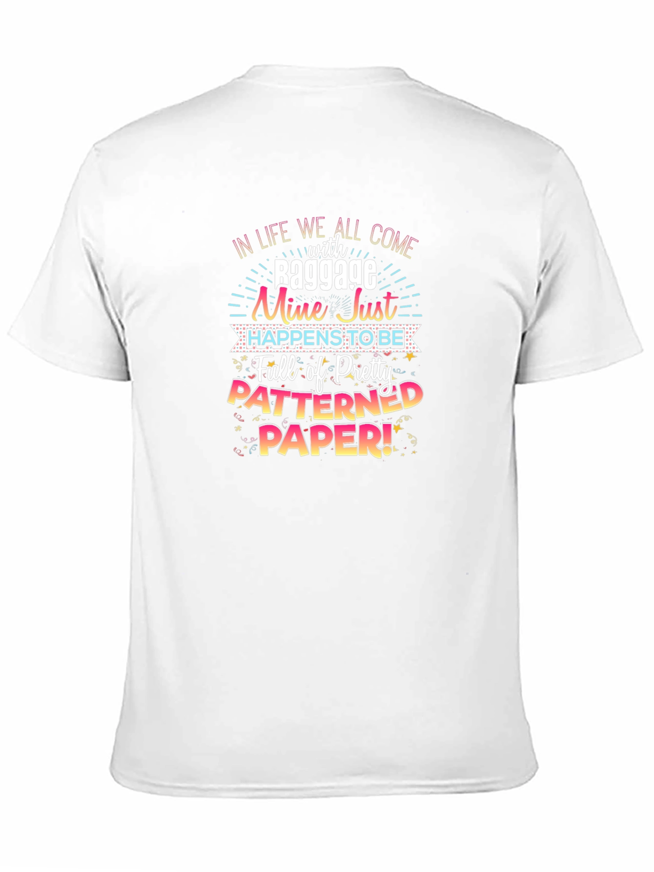 Patterned Paper Baggage T-Shirt