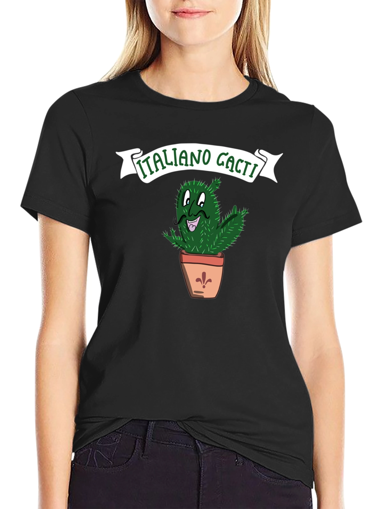 Italiano Cacti Graphic T-Shirt