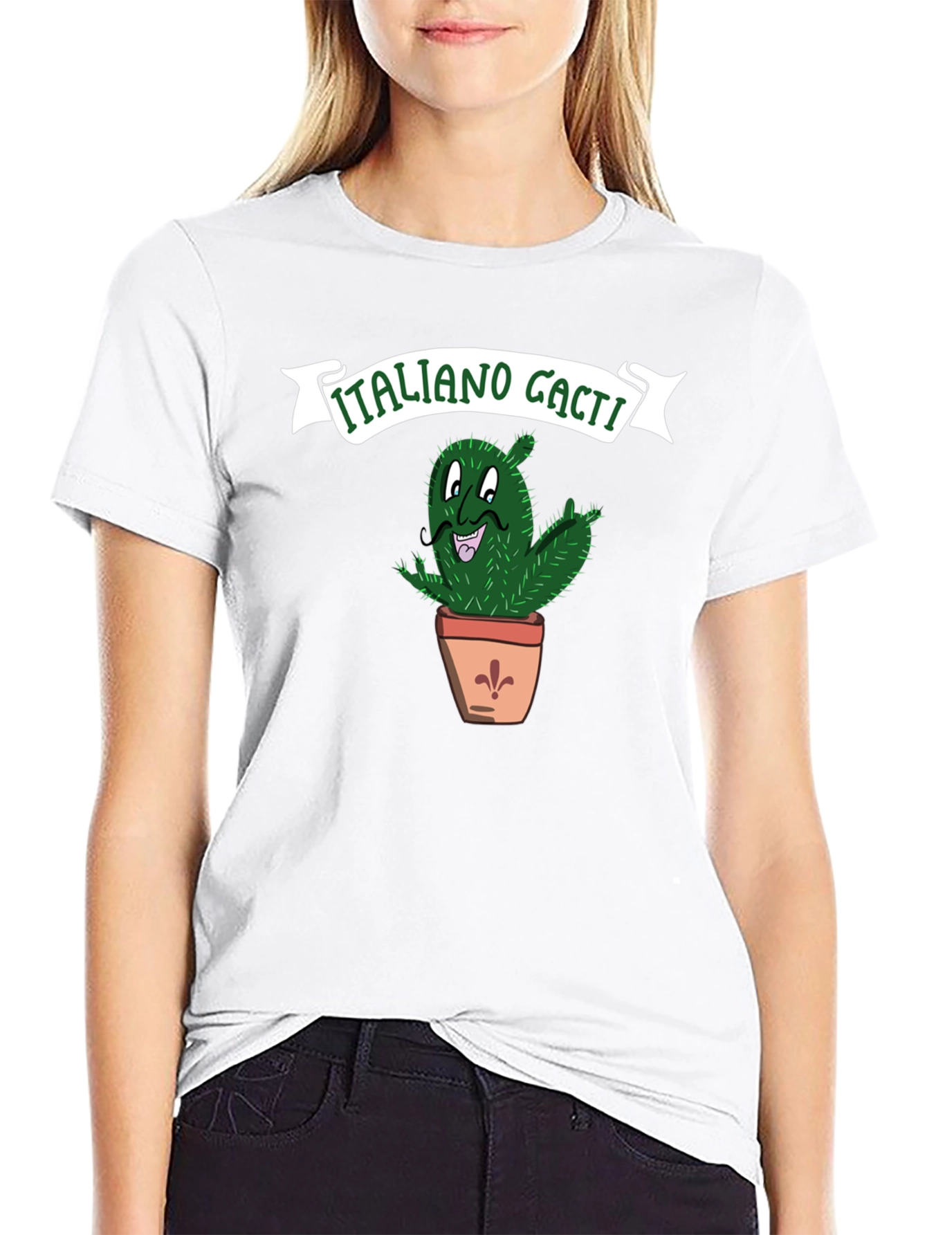 Italiano Cacti Graphic T-Shirt