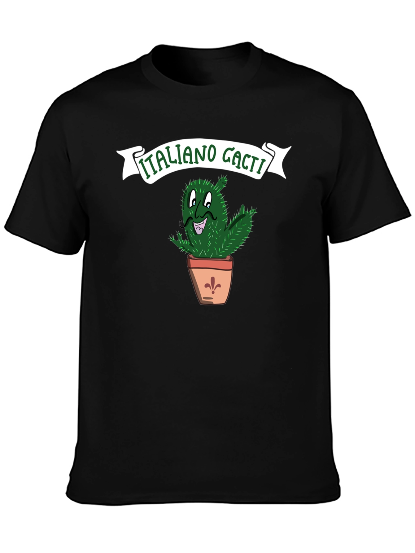Italiano Cacti Graphic T-Shirt