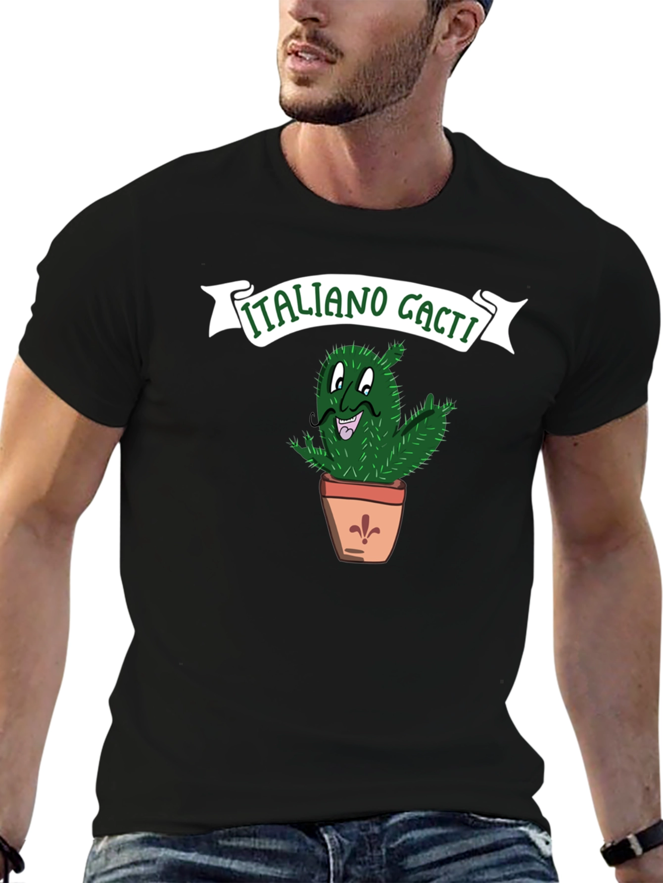 Italiano Cacti Graphic T-Shirt