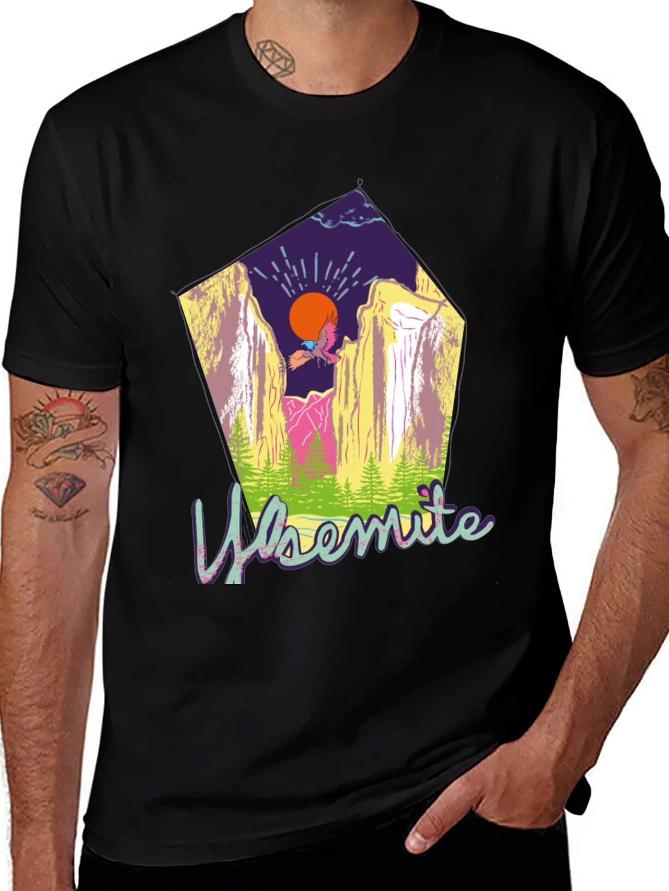 Yosemite Graphic T-Shirt - Black