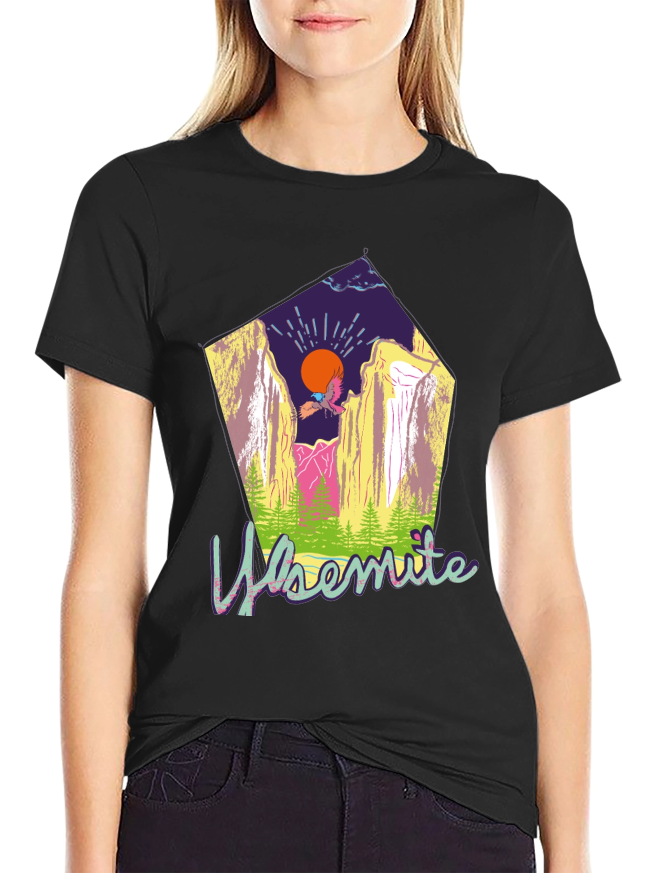 Yosemite Graphic T-Shirt - Black