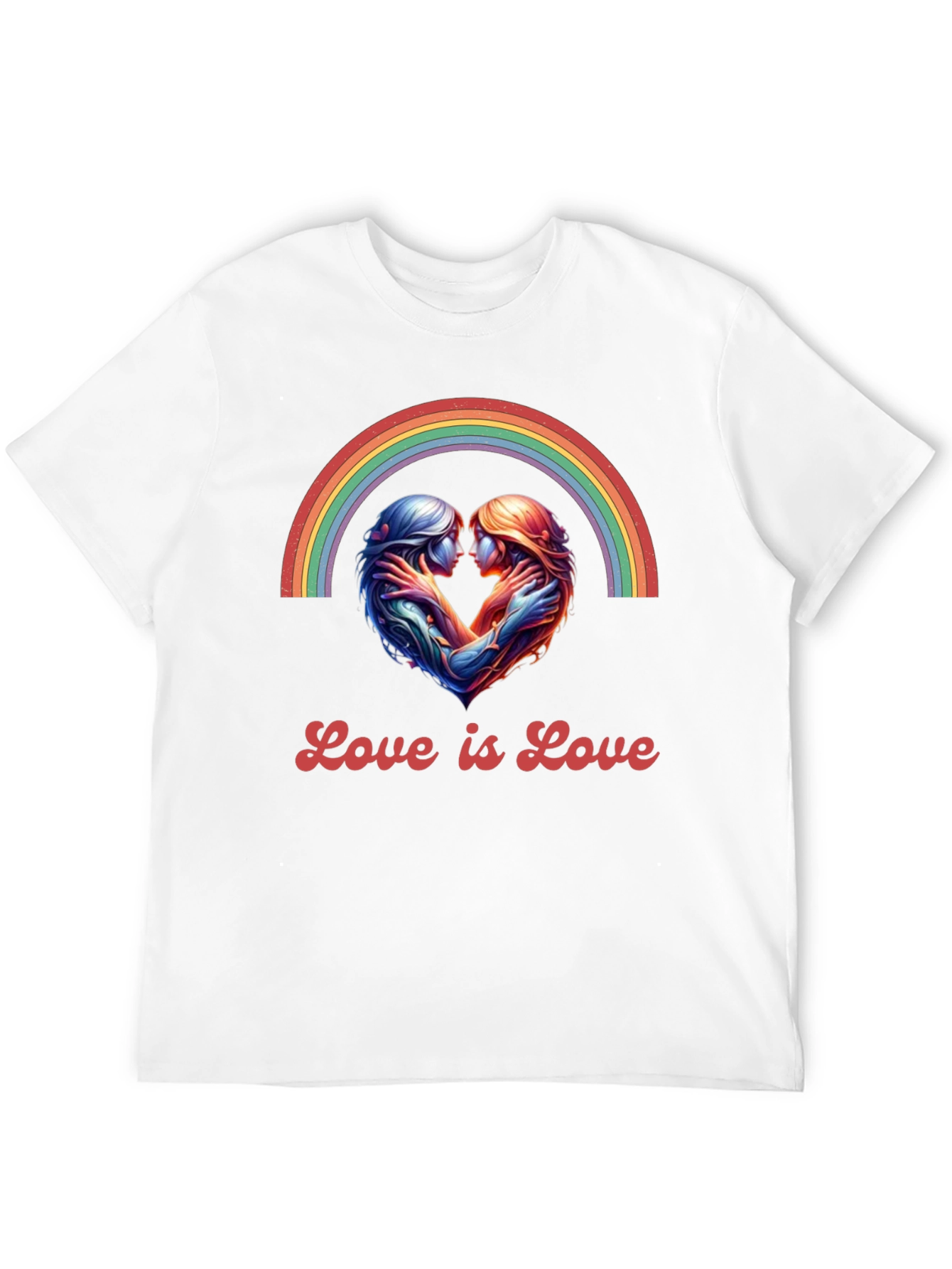 Love is Love Rainbow Heart Tee
