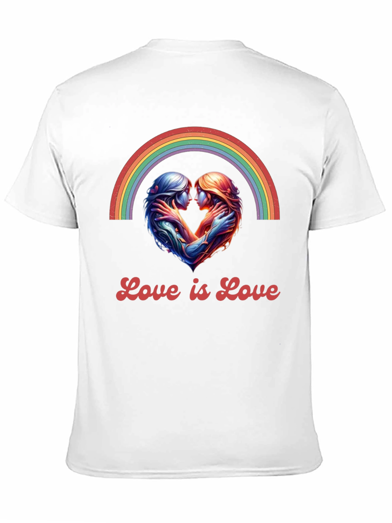 Love is Love Rainbow Heart Tee