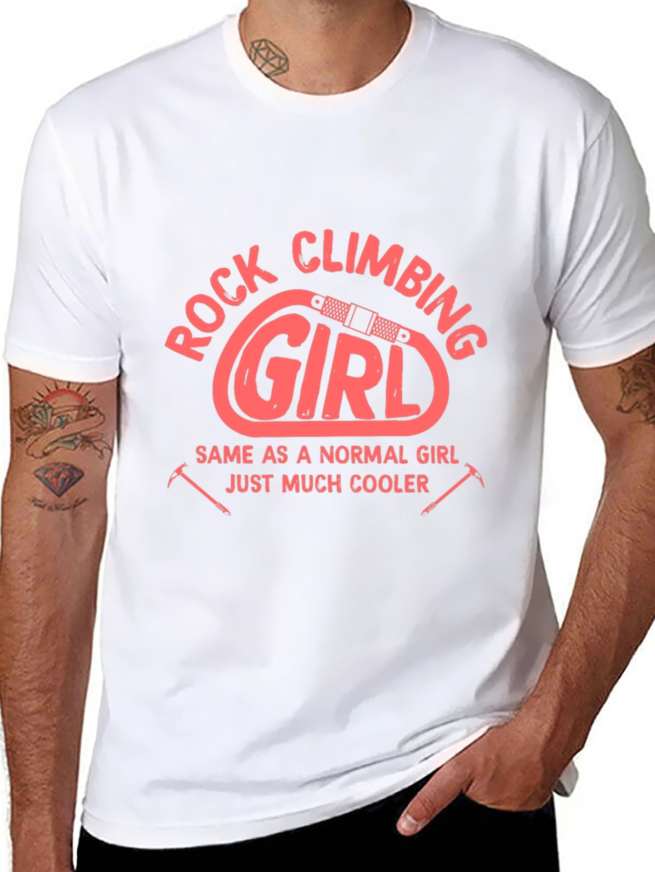 Rock Climbing Girl Graphic T-Shirt