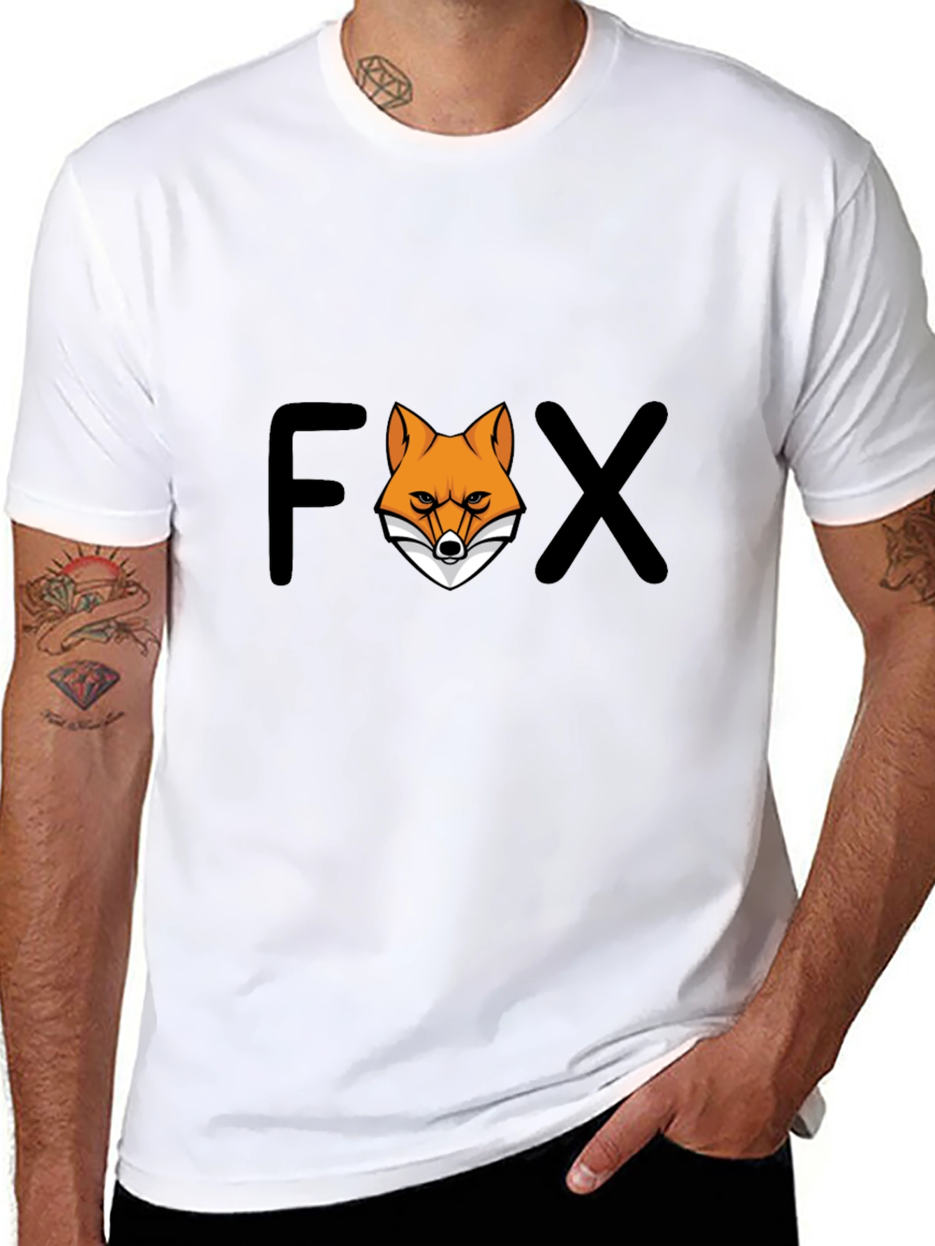 Mens FOX Graphic Tee - Cool Casual T-Shirt