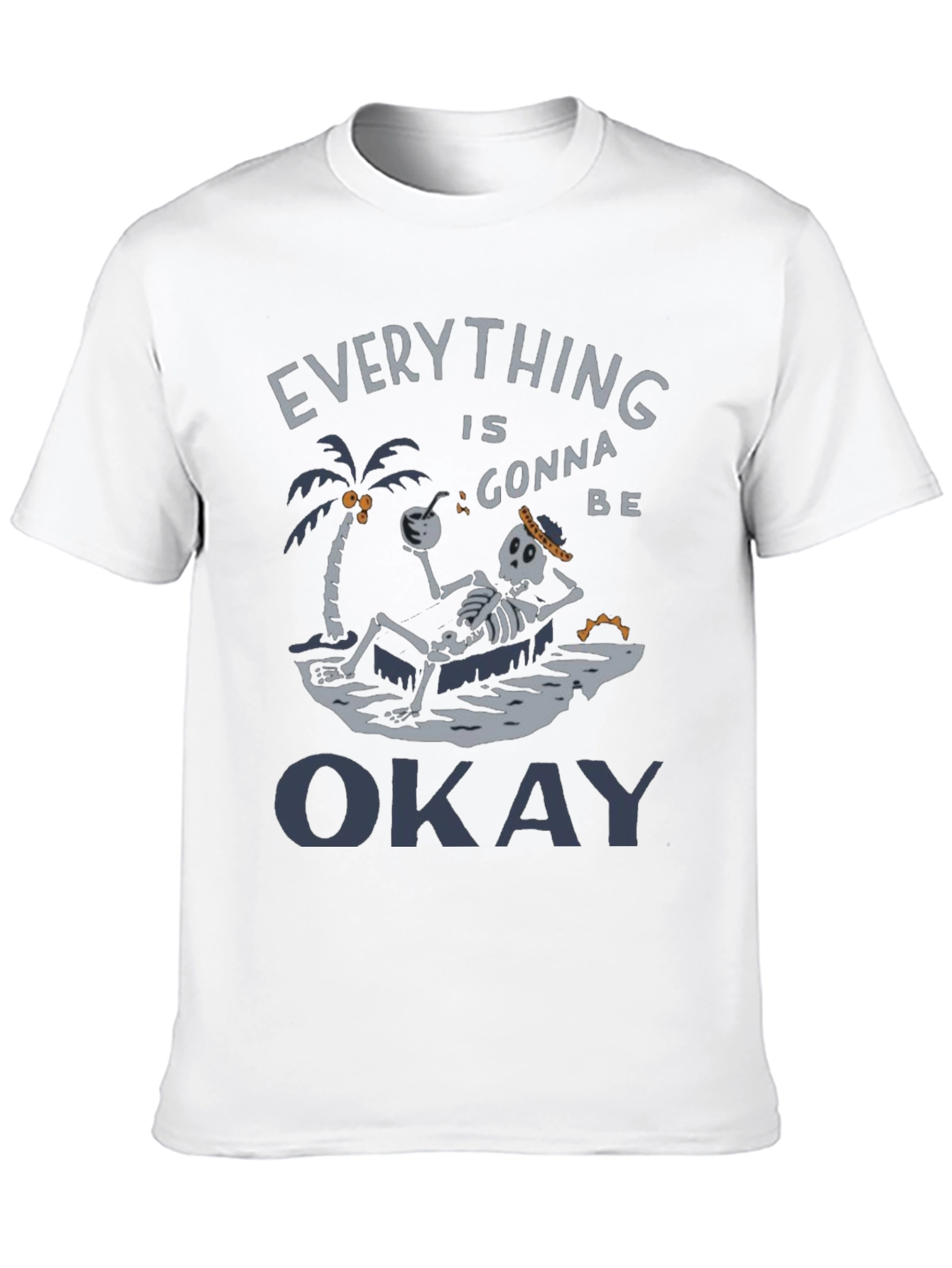 Everythings Okay Skeleton Graphic Tee