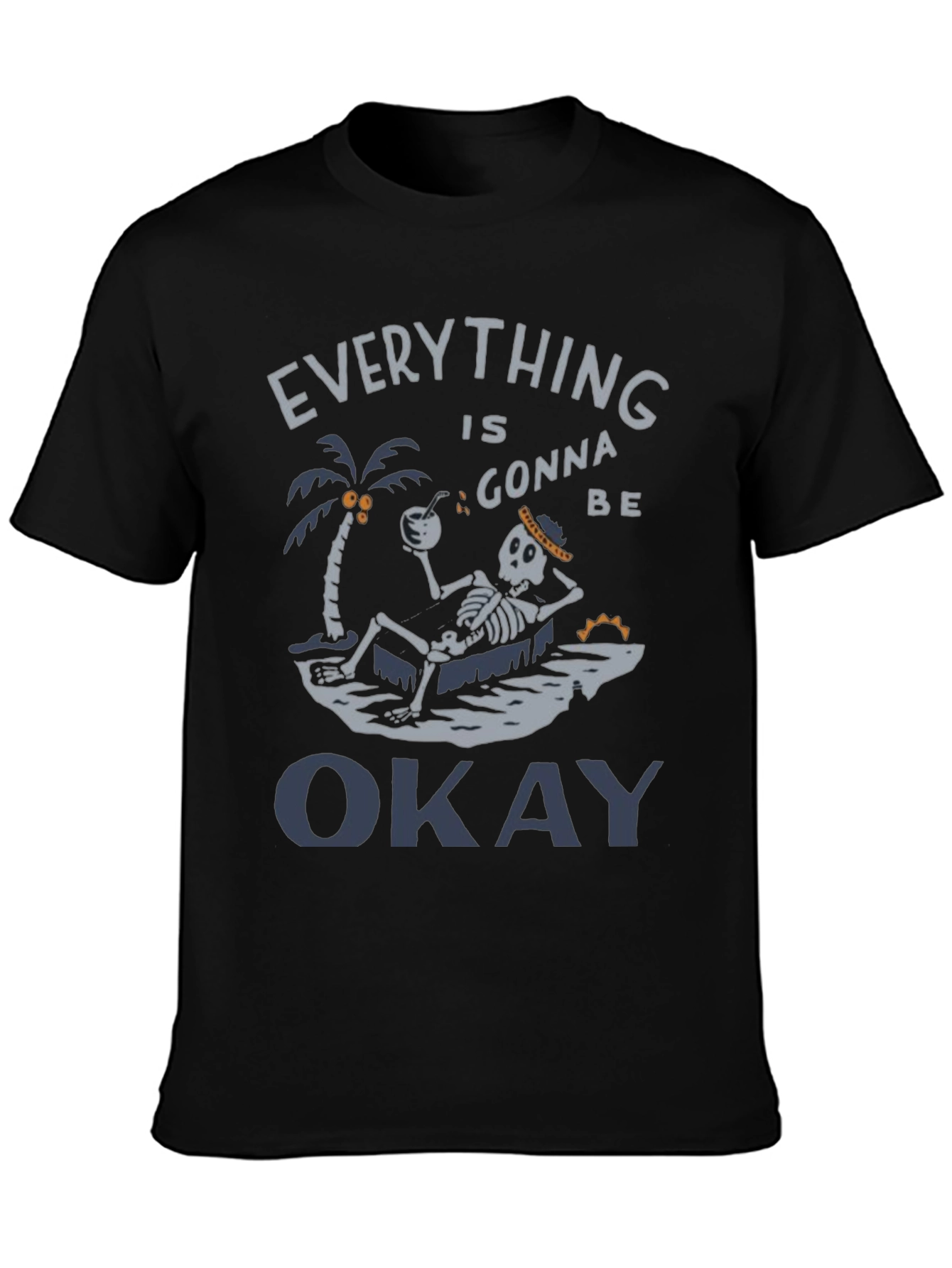 Everythings Okay Skeleton Graphic Tee