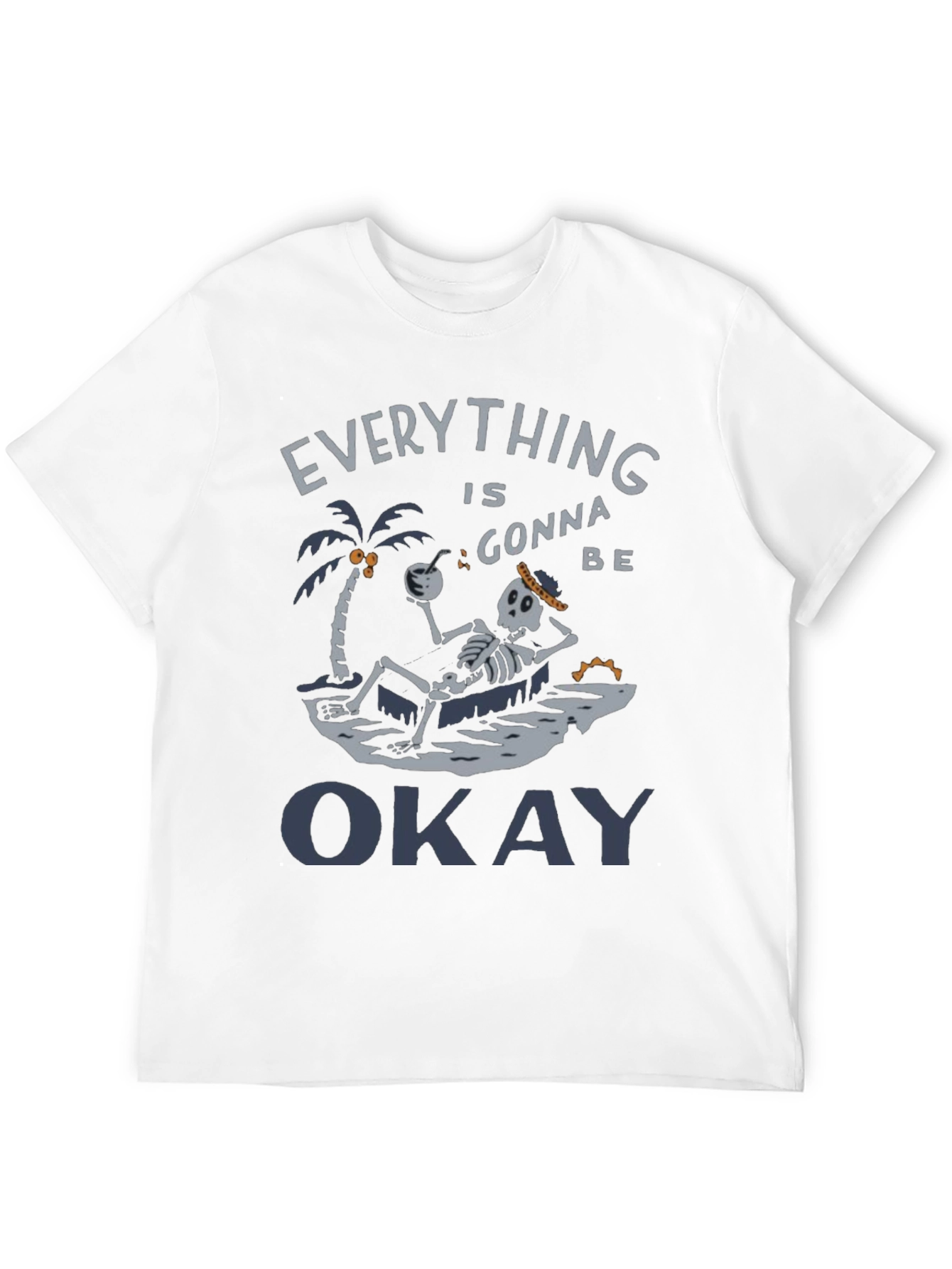 Everythings Okay Skeleton Graphic Tee