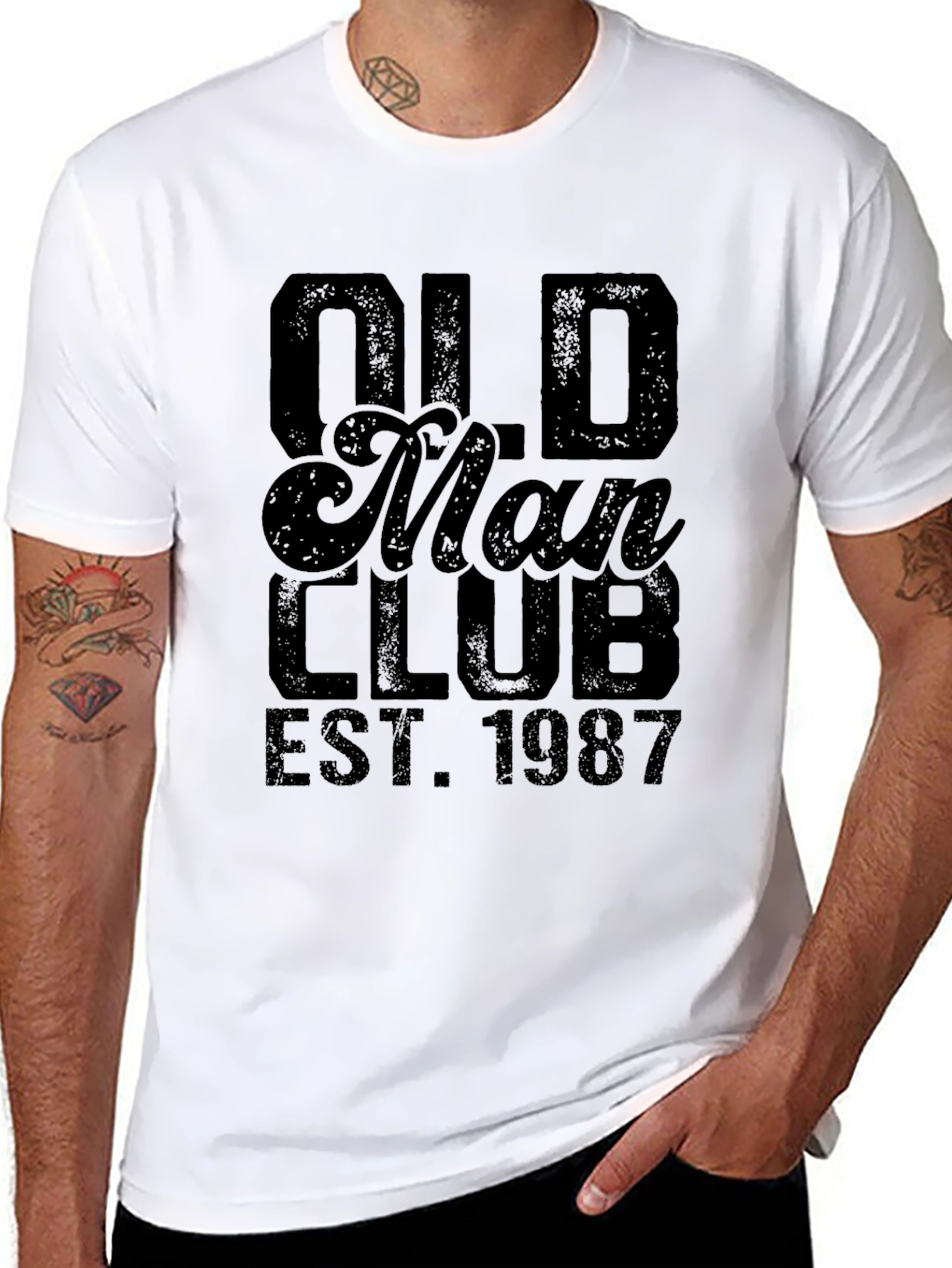 Old Man Club EST. 1987 Black T-Shirt