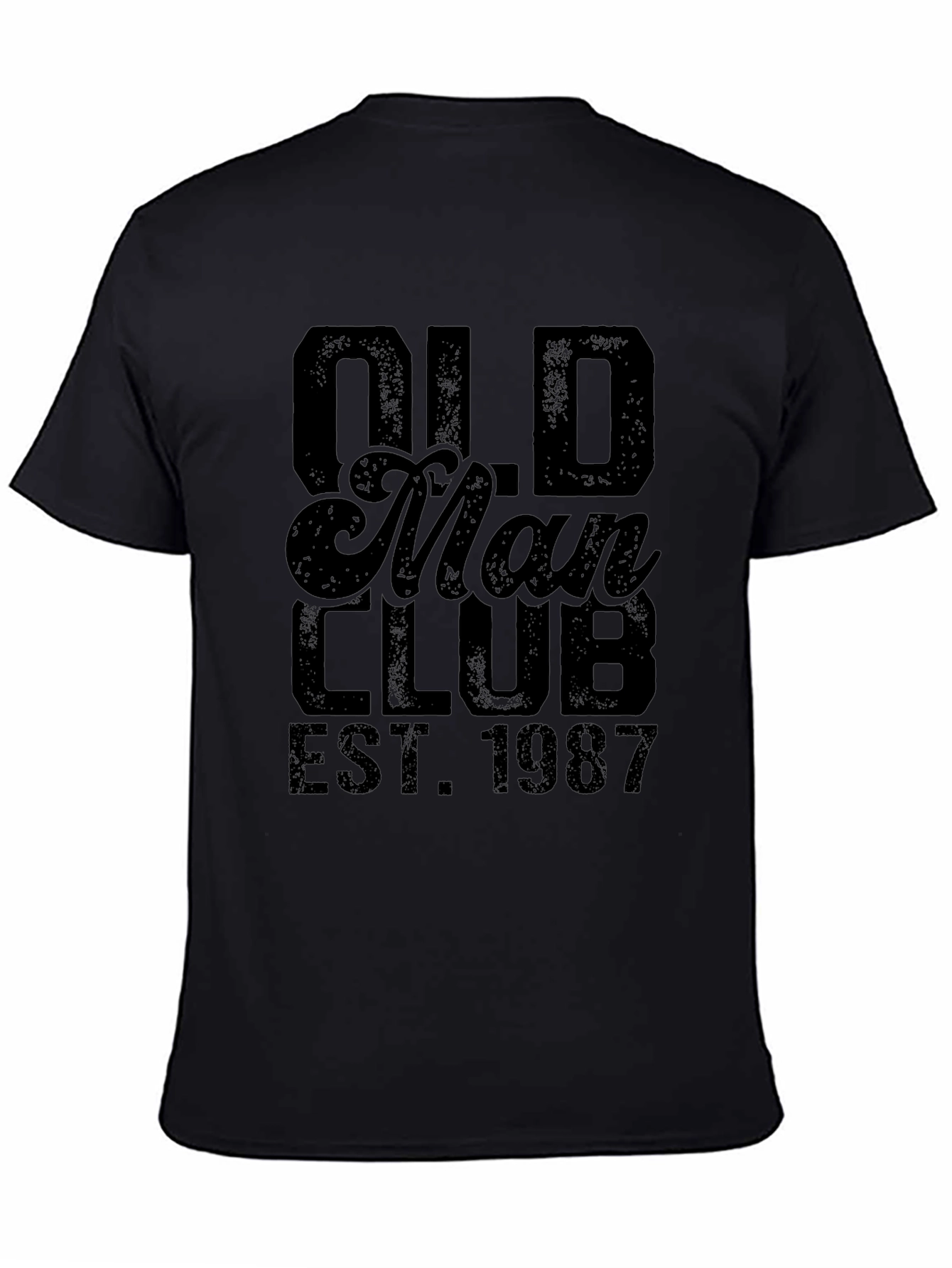 Old Man Club EST. 1987 Black T-Shirt