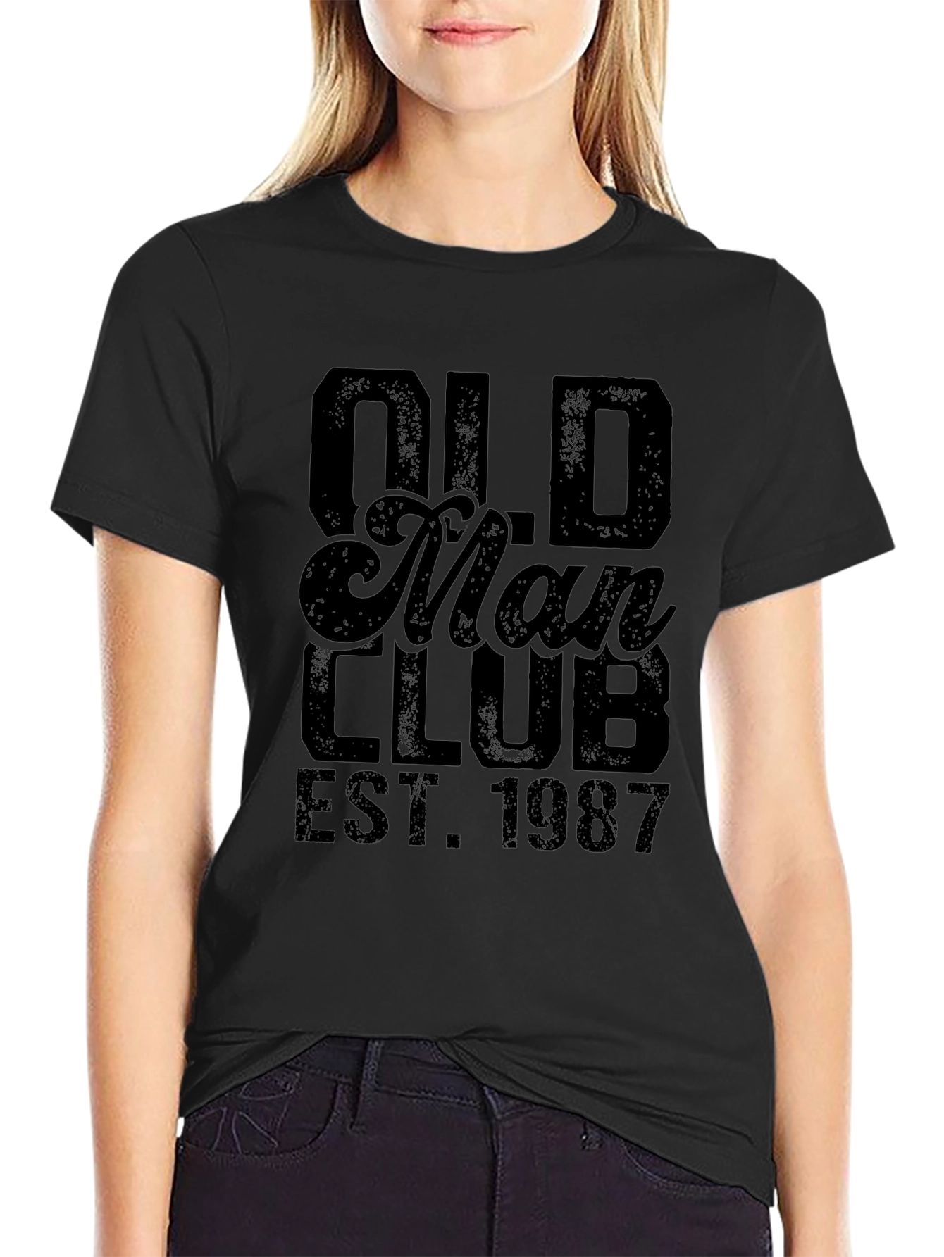 Old Man Club EST. 1987 Black T-Shirt
