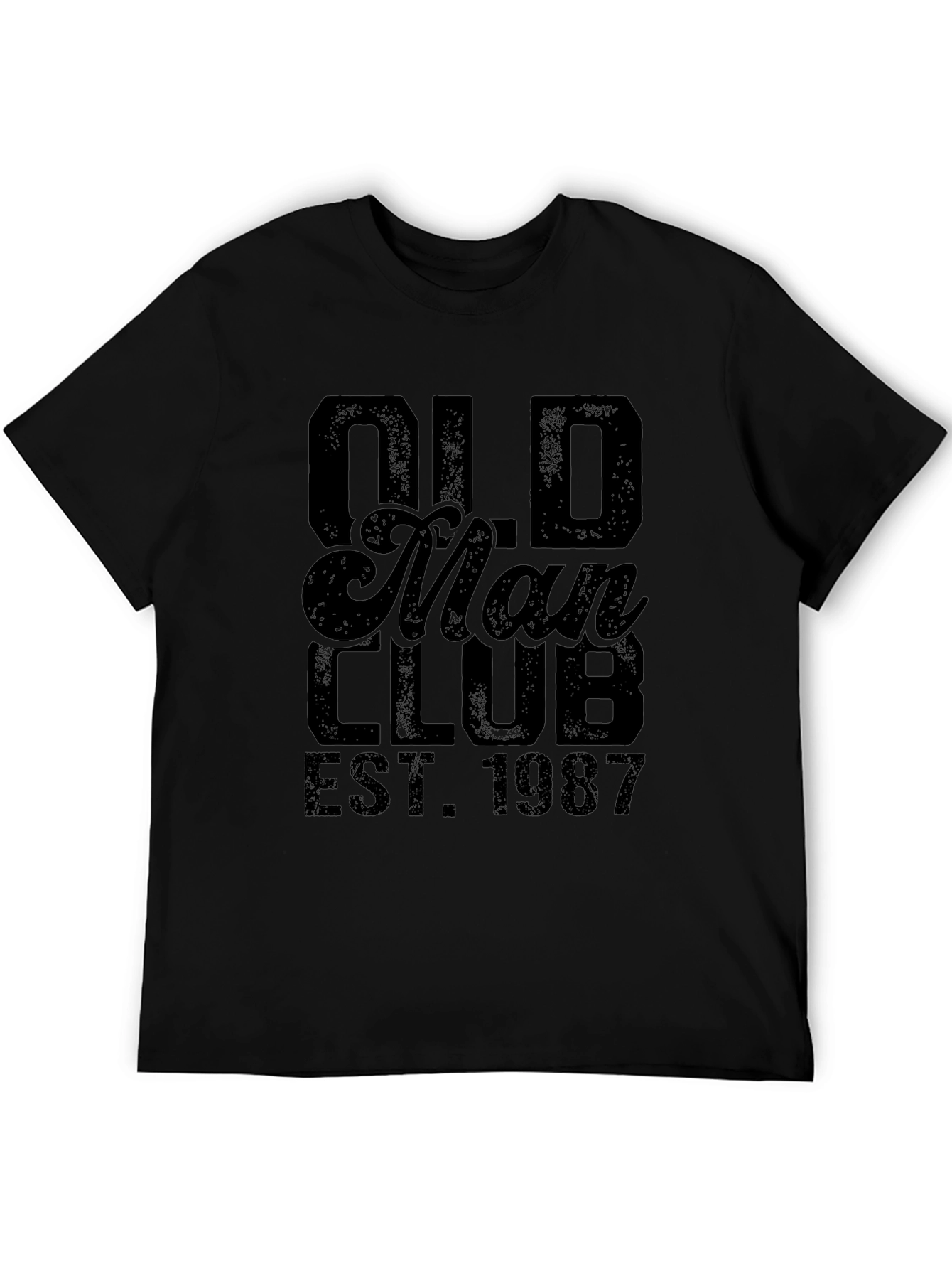 Old Man Club EST. 1987 Black T-Shirt