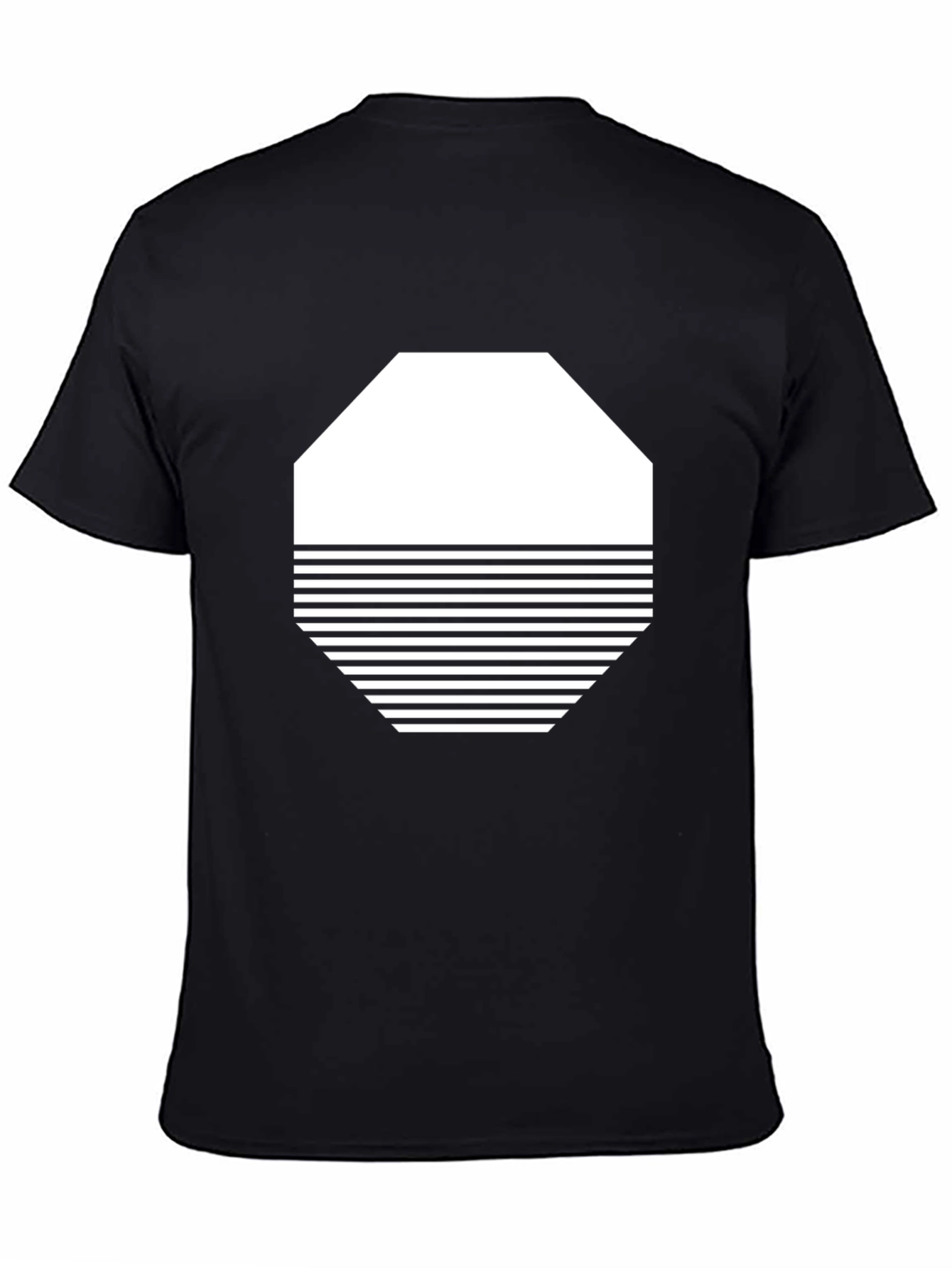 Abstract Graphic Tee - Modern Black T-Shirt