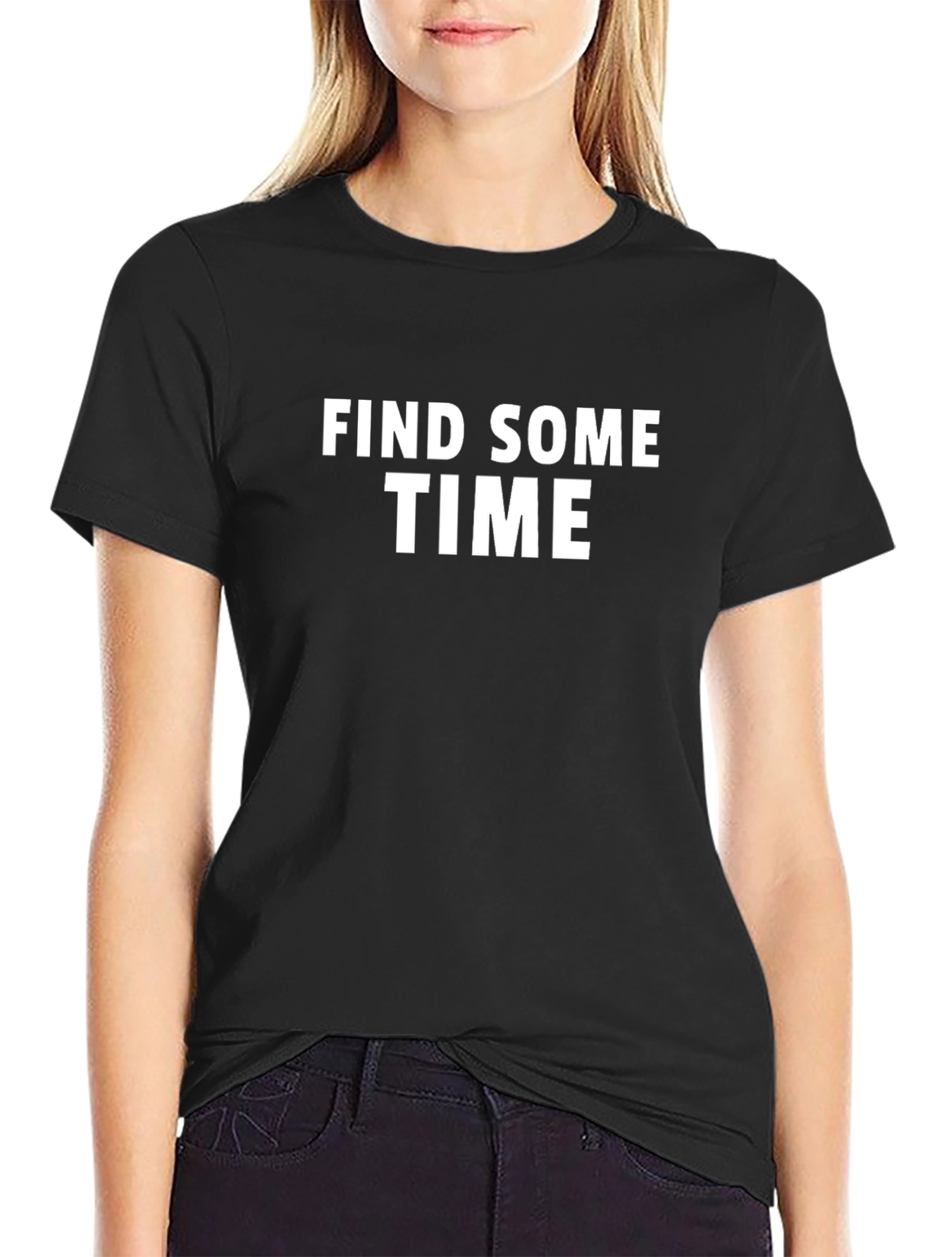 Find Some Time Black T-Shirt - Motivational Tee