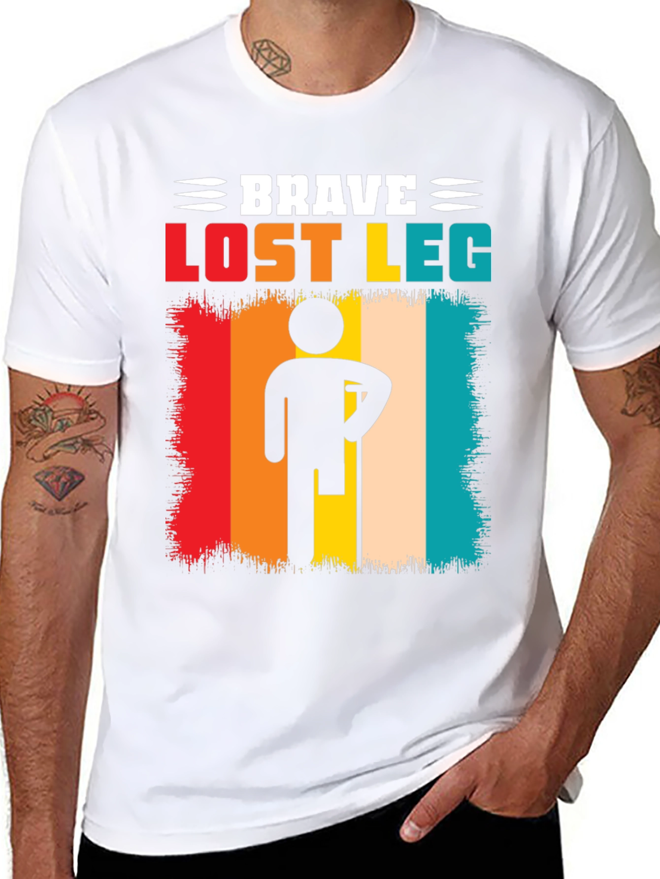 Brave Lost Leg T-Shirt - Amputee Pride