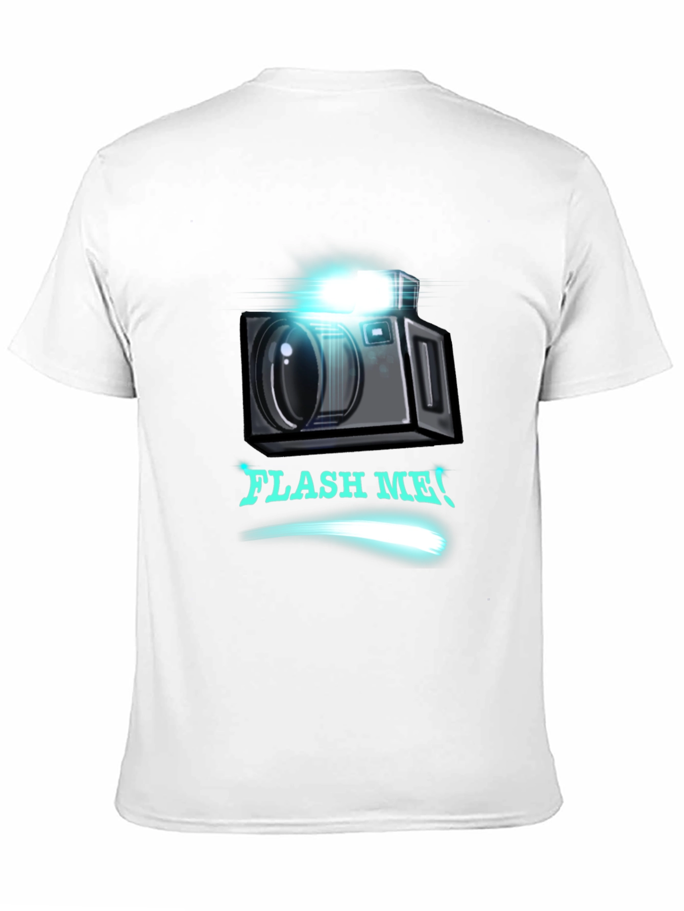 Flash Me Camera Graphic T-Shirt - Trendy Design
