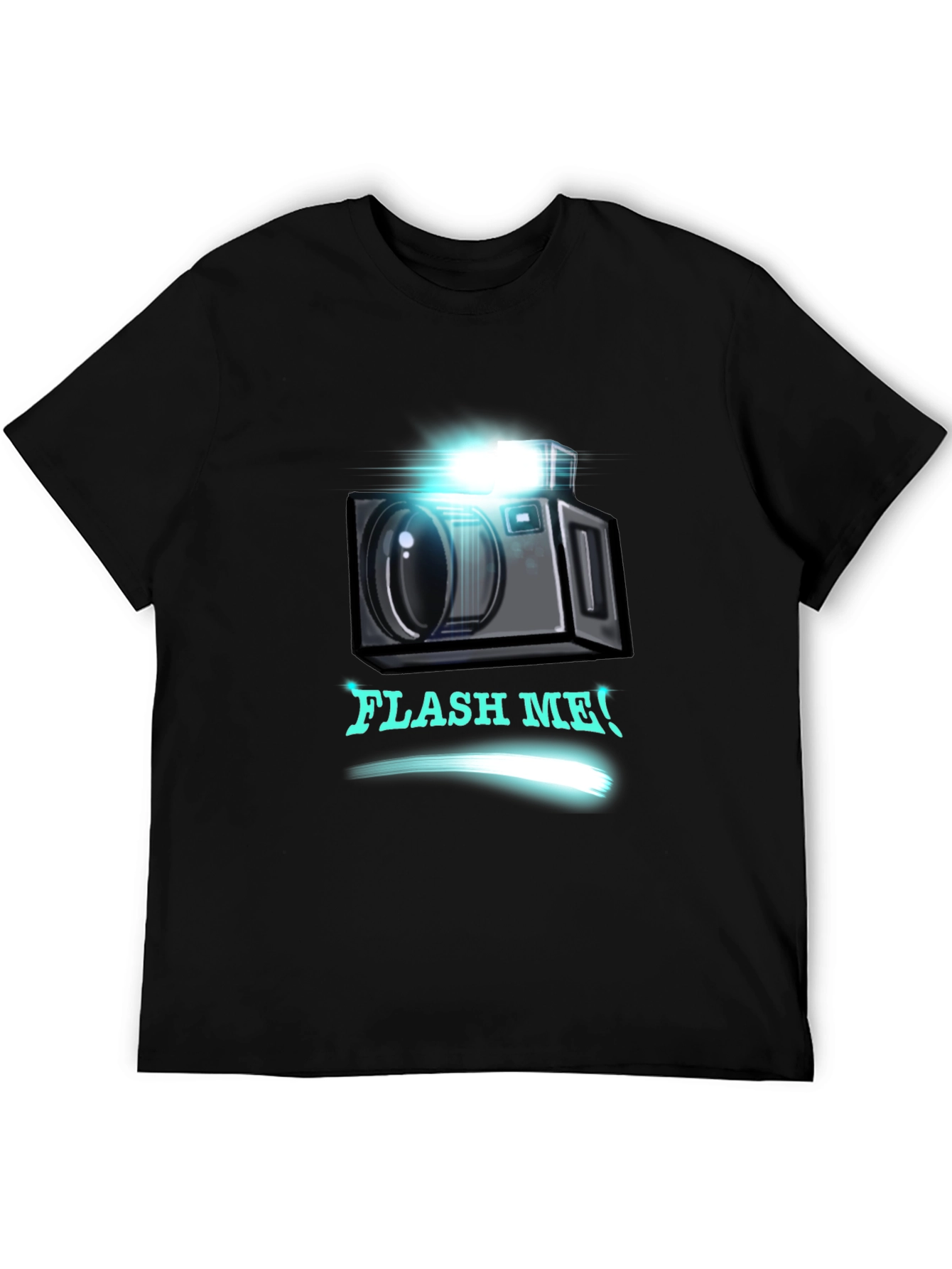 Flash Me Camera Graphic T-Shirt - Trendy Design