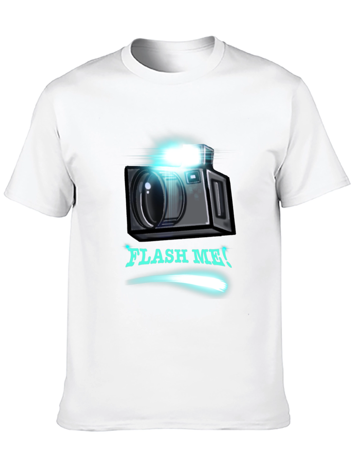 Flash Me Camera Graphic T-Shirt - Trendy Design