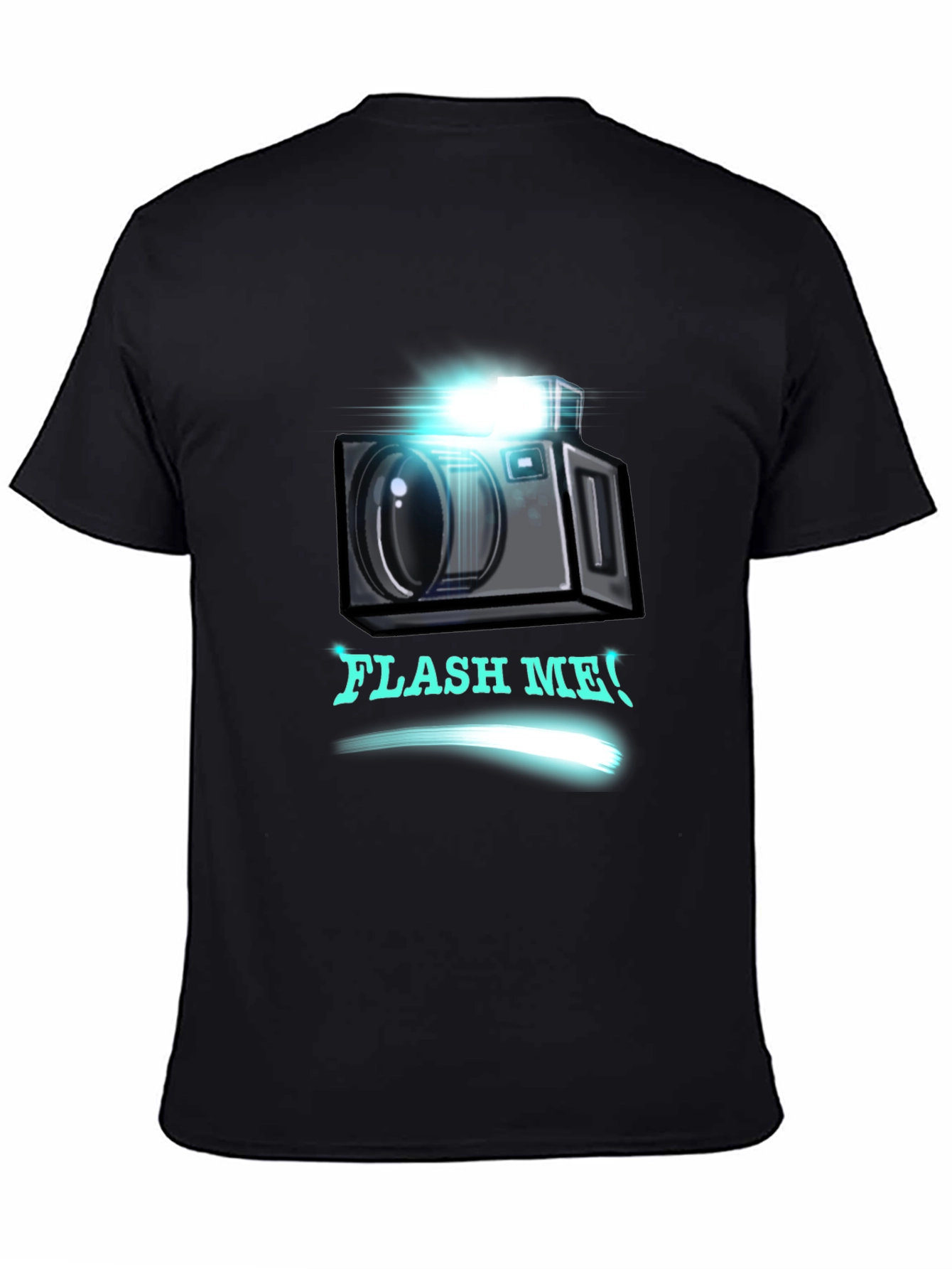 Flash Me Camera Graphic T-Shirt - Trendy Design