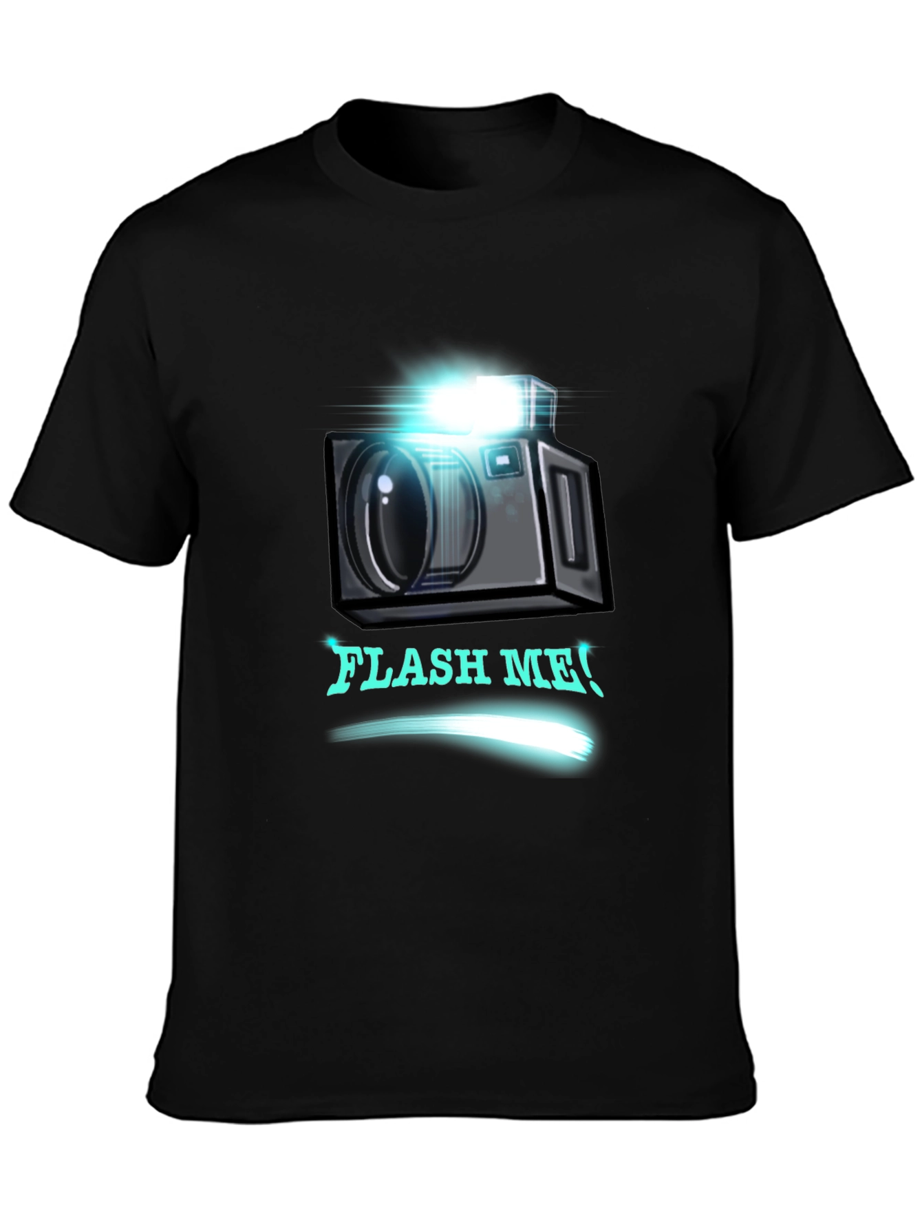 Flash Me Camera Graphic T-Shirt - Trendy Design