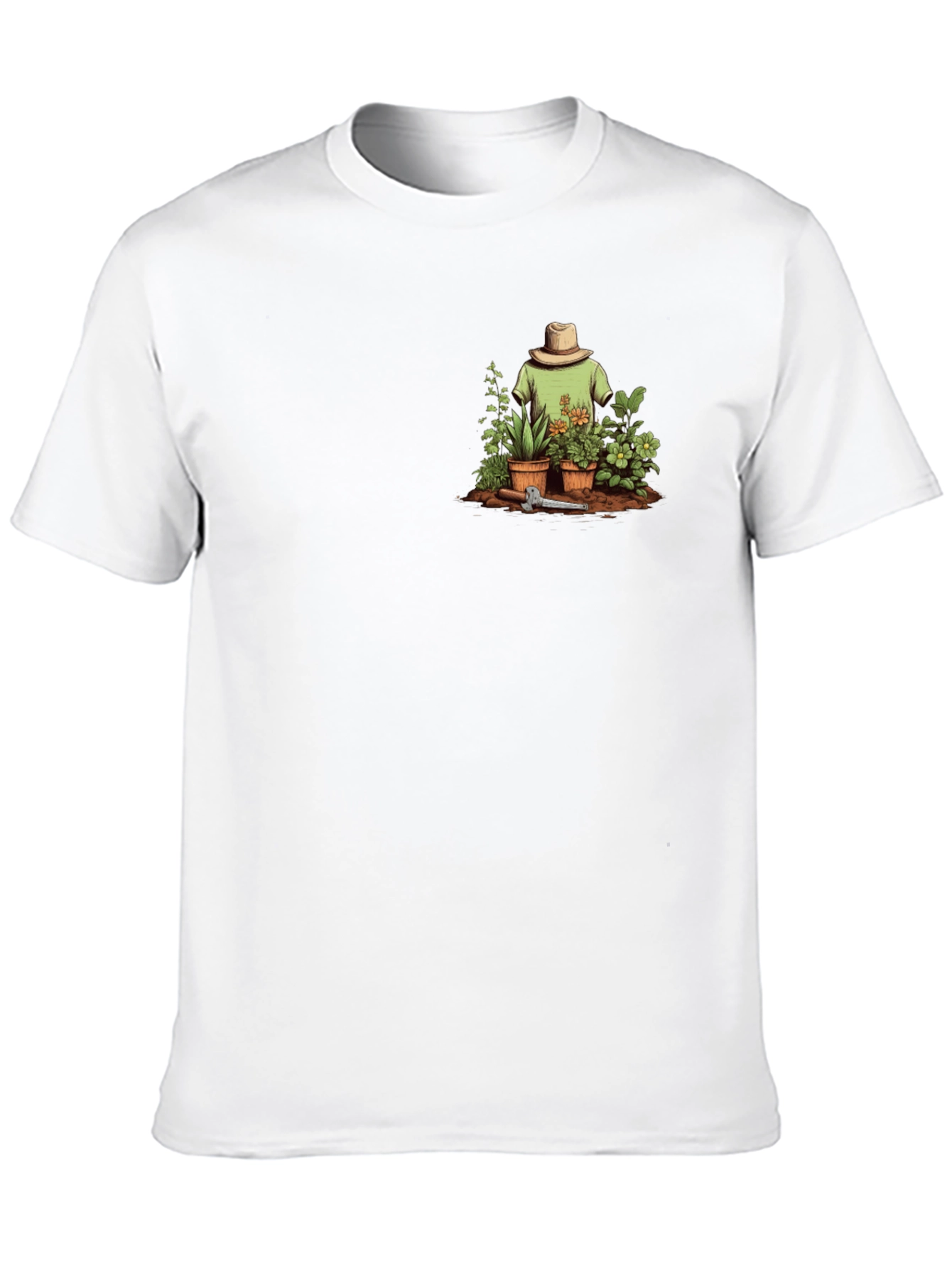 Gardeners Pocket T-Shirt - Black Cotton Tee