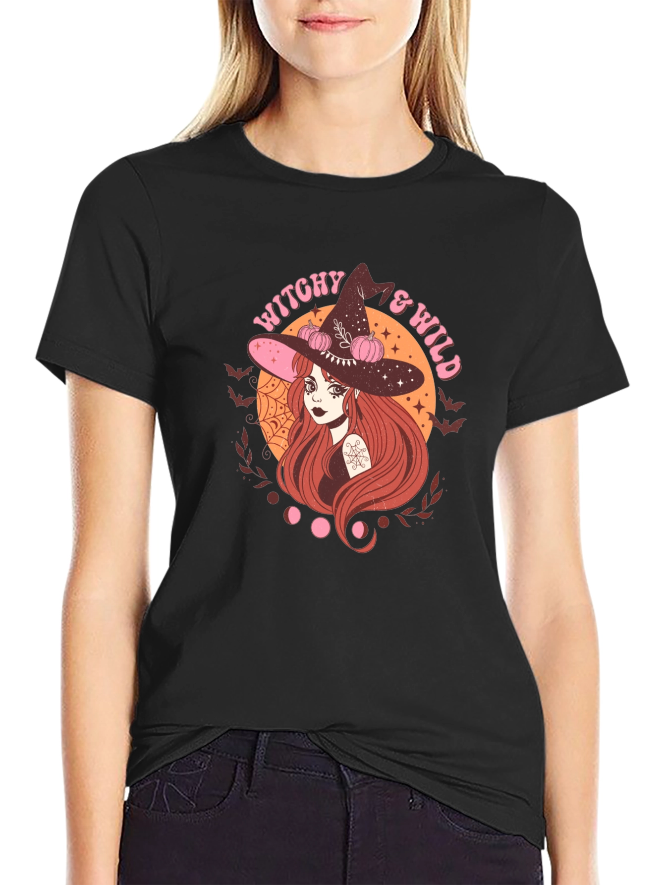 Witchy & Wild Graphic Tee - Halloween T-Shirt
