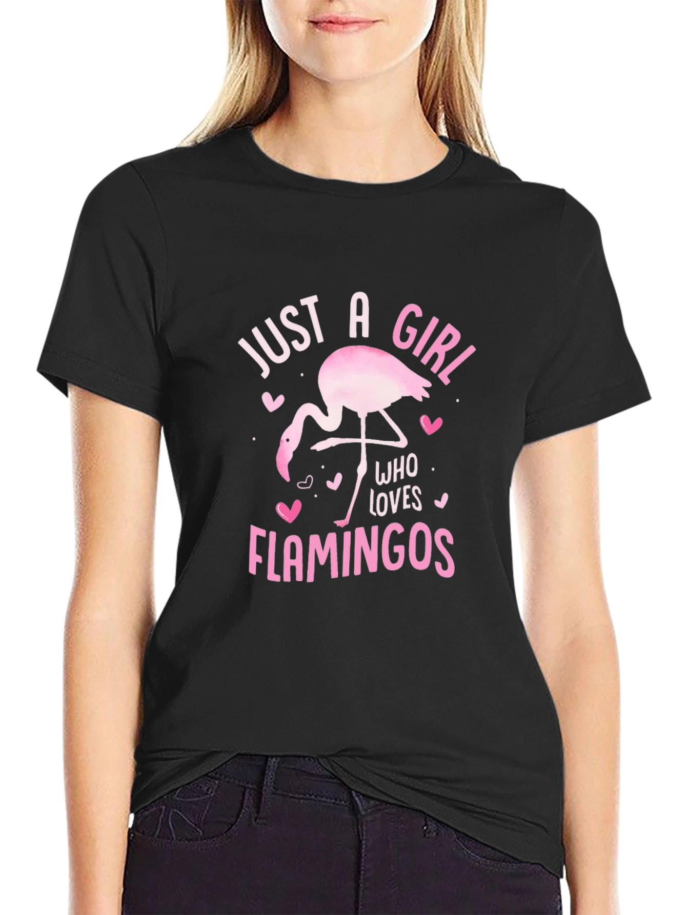 Just A Girl Who Loves Flamingos T-Shirt