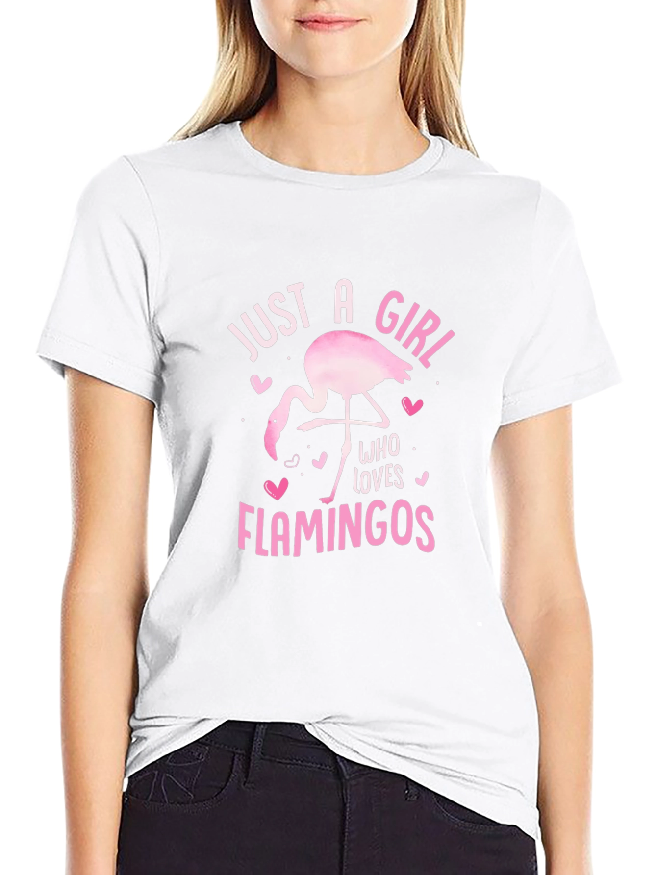 Just A Girl Who Loves Flamingos T-Shirt