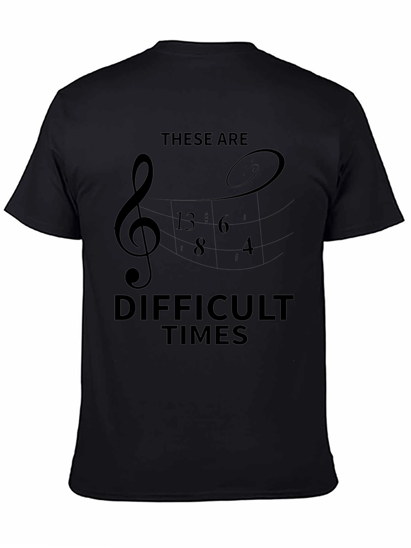 Difficult Times Music T-Shirt - Black