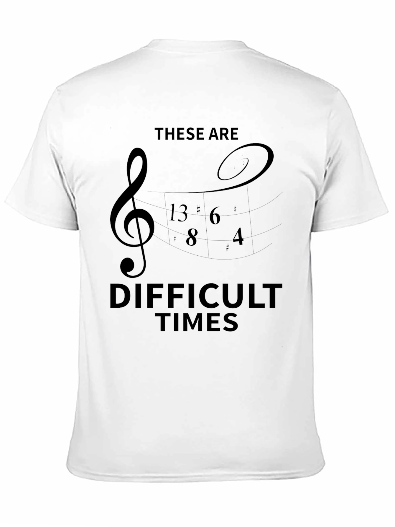 Difficult Times Music T-Shirt - Black