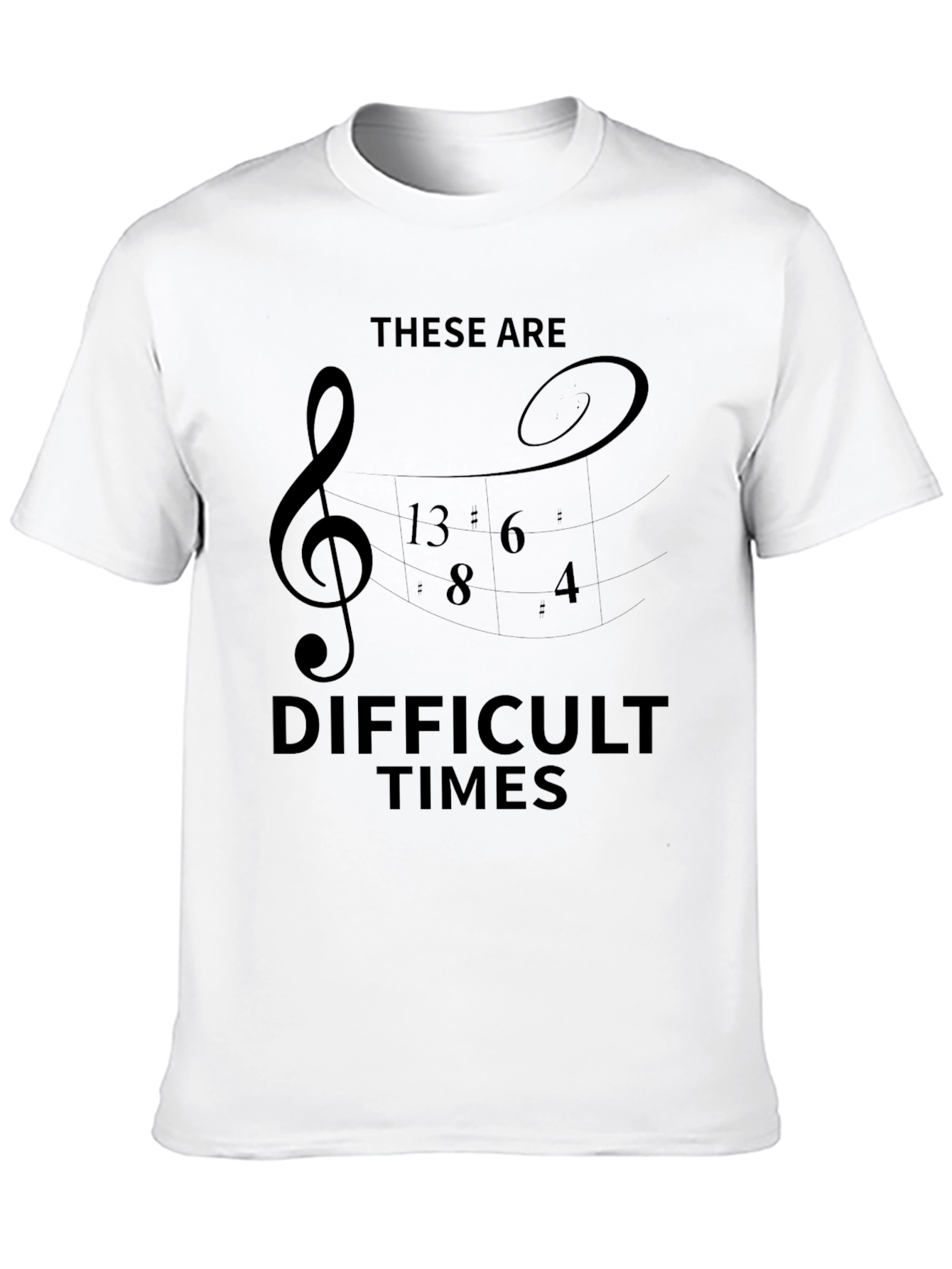 Difficult Times Music T-Shirt - Black