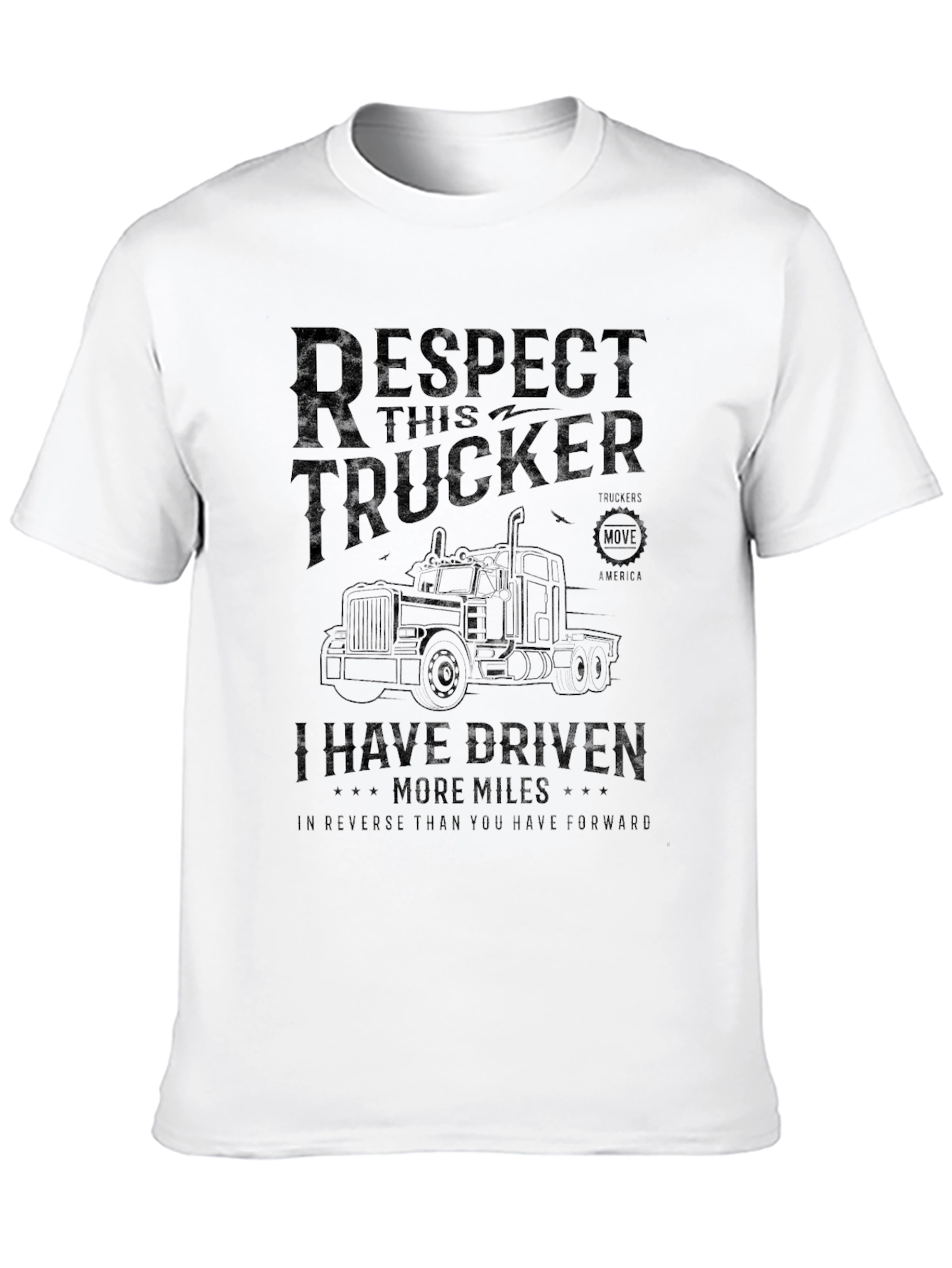 Respect Trucker Tee - Driven More Miles T-Shirt