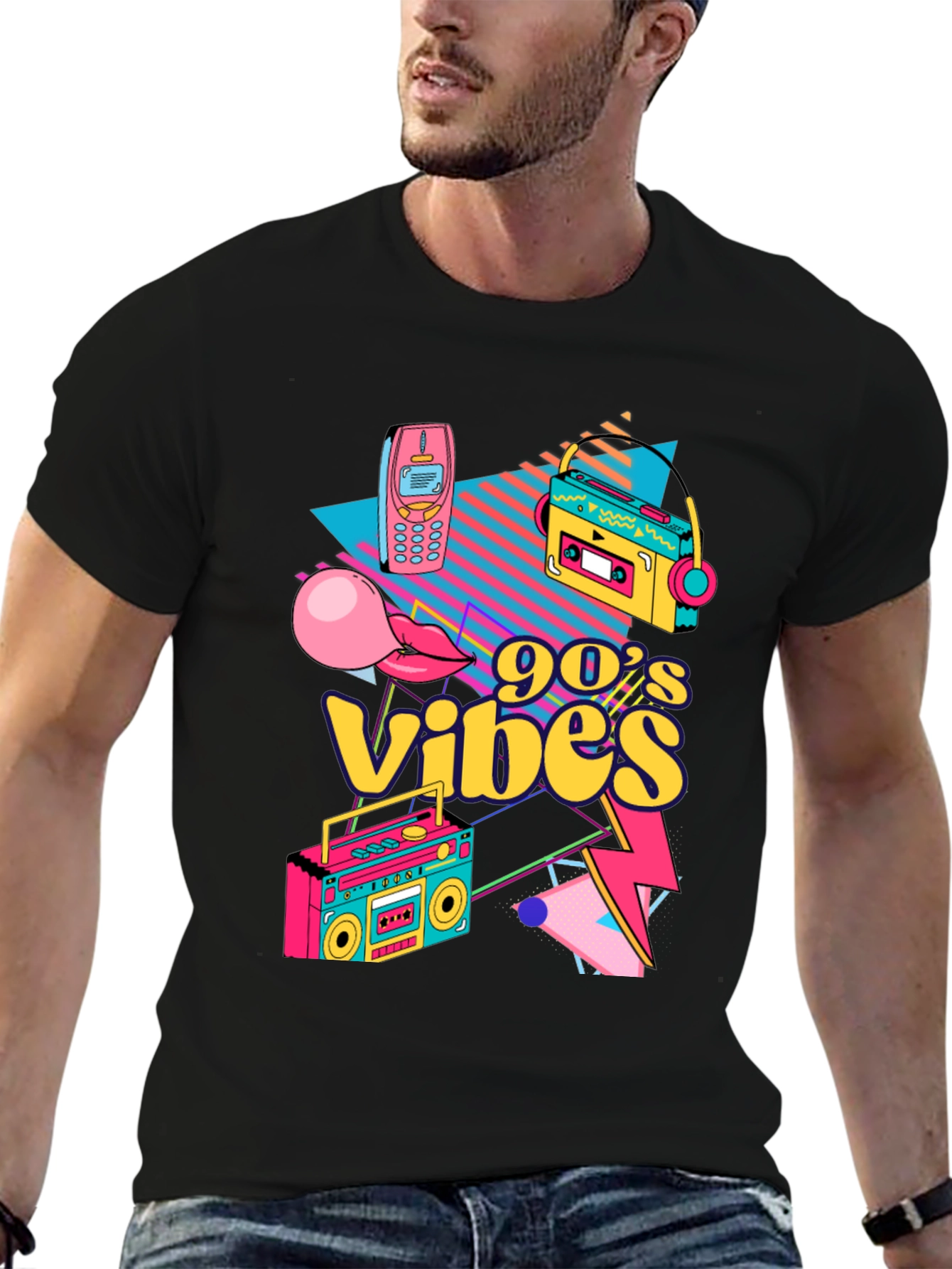 90s Vibes Graphic Tee - Retro Style T-Shirt