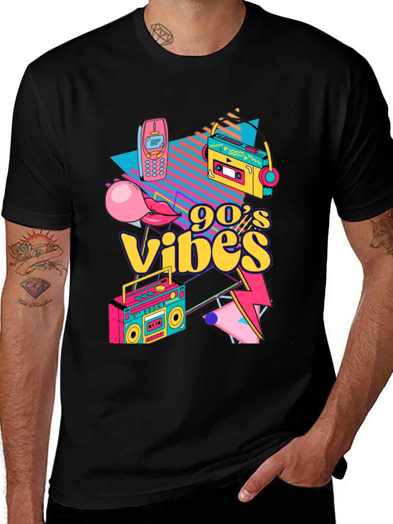 90s Vibes Graphic Tee - Retro Style T-Shirt
