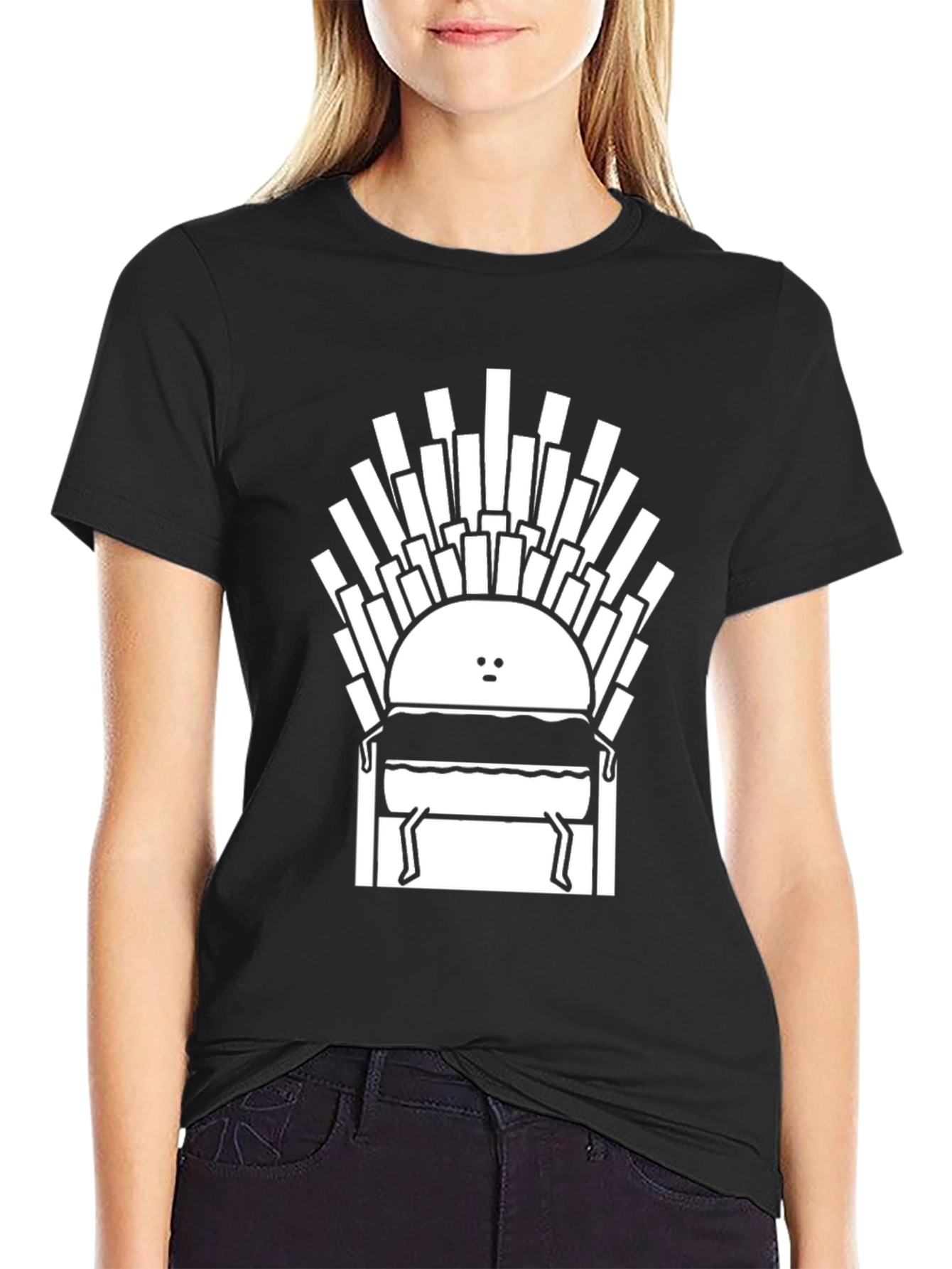 Burger King T-Shirt Funny Food Throne